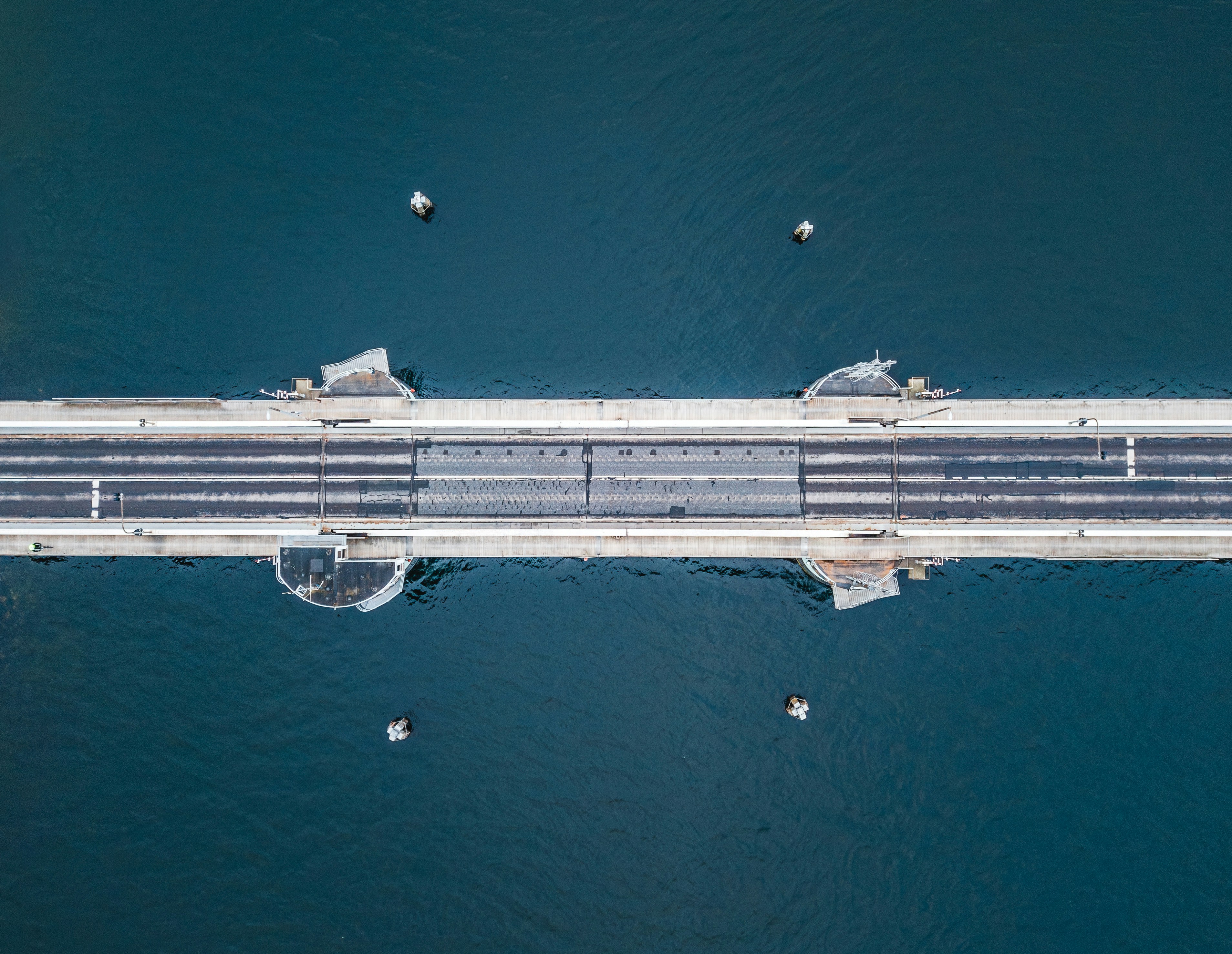 Older bridge with water below