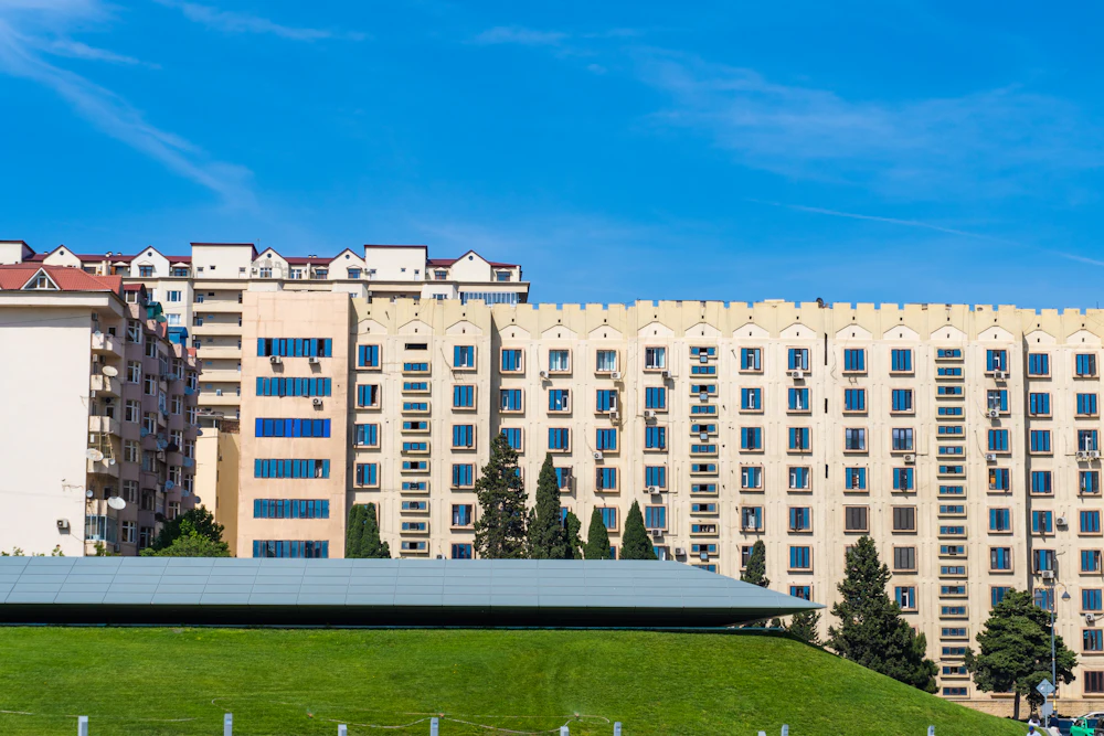 Modern residential buildings in the city
