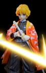 Anime character with sword and yellow lightning effects