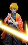 Anime character with sword and yellow lightning effects