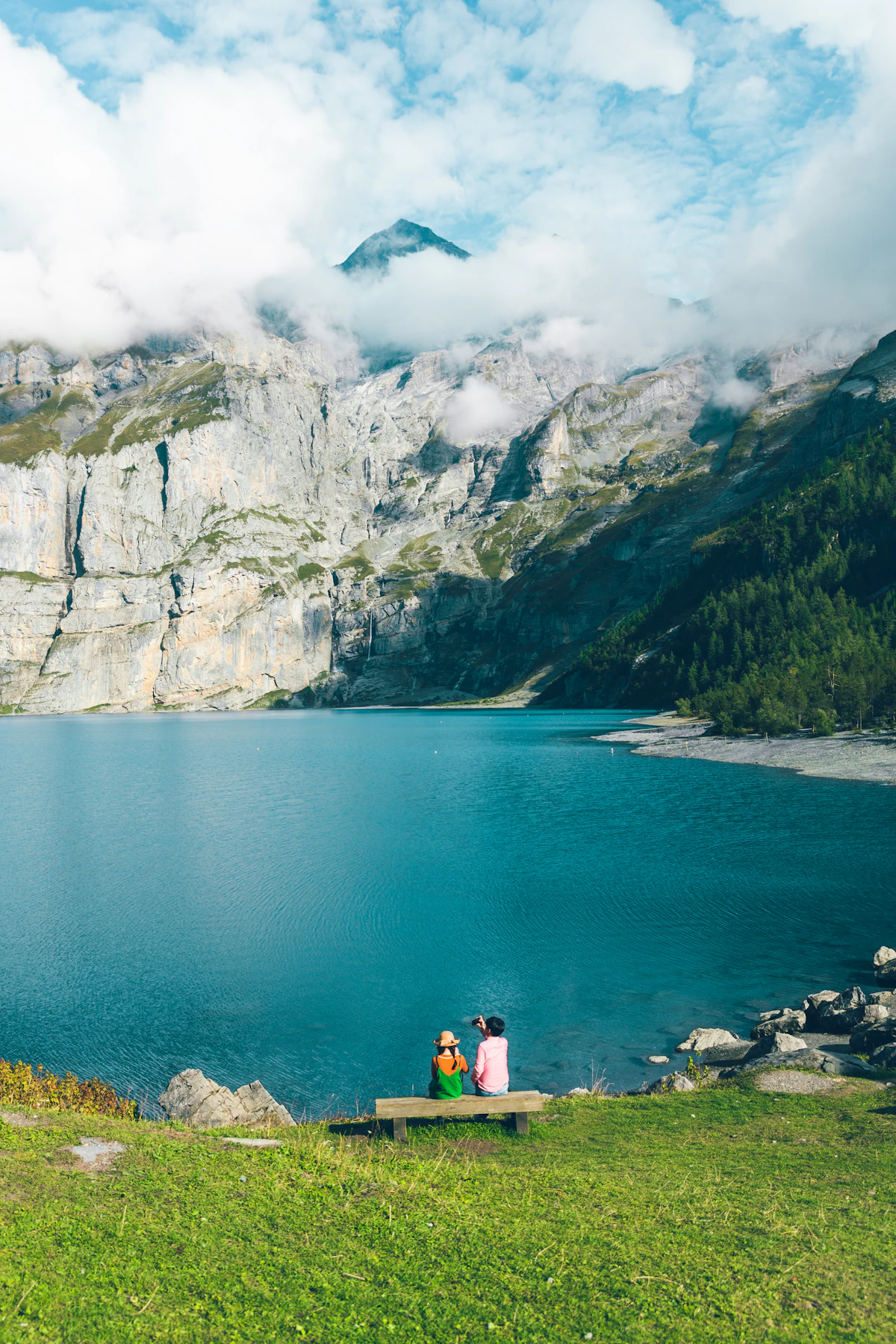 Mountain lake destination representing travel planning and exploration
