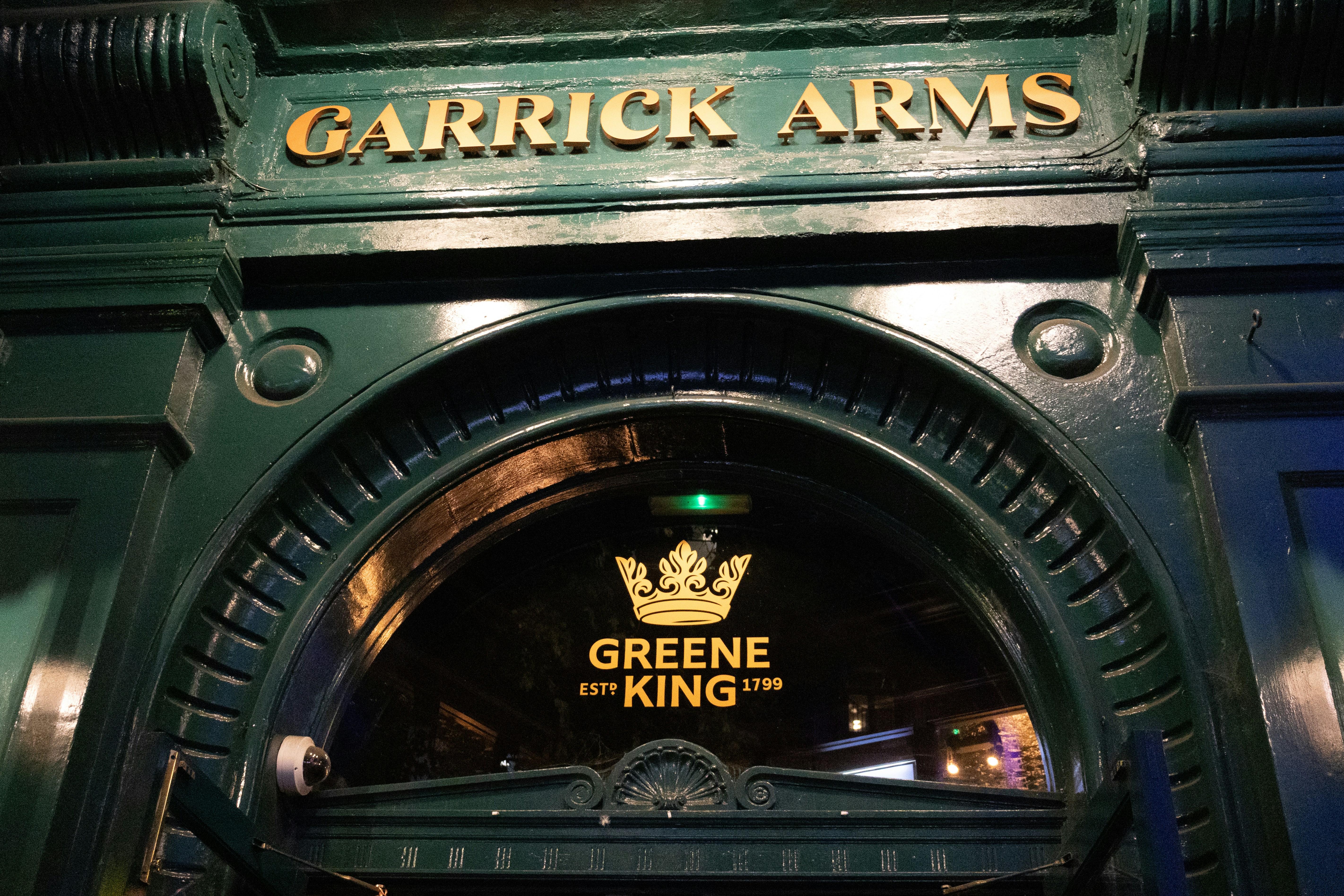 Entrance to the garrick arms pub