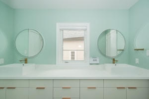 Modern double vanity bathroom