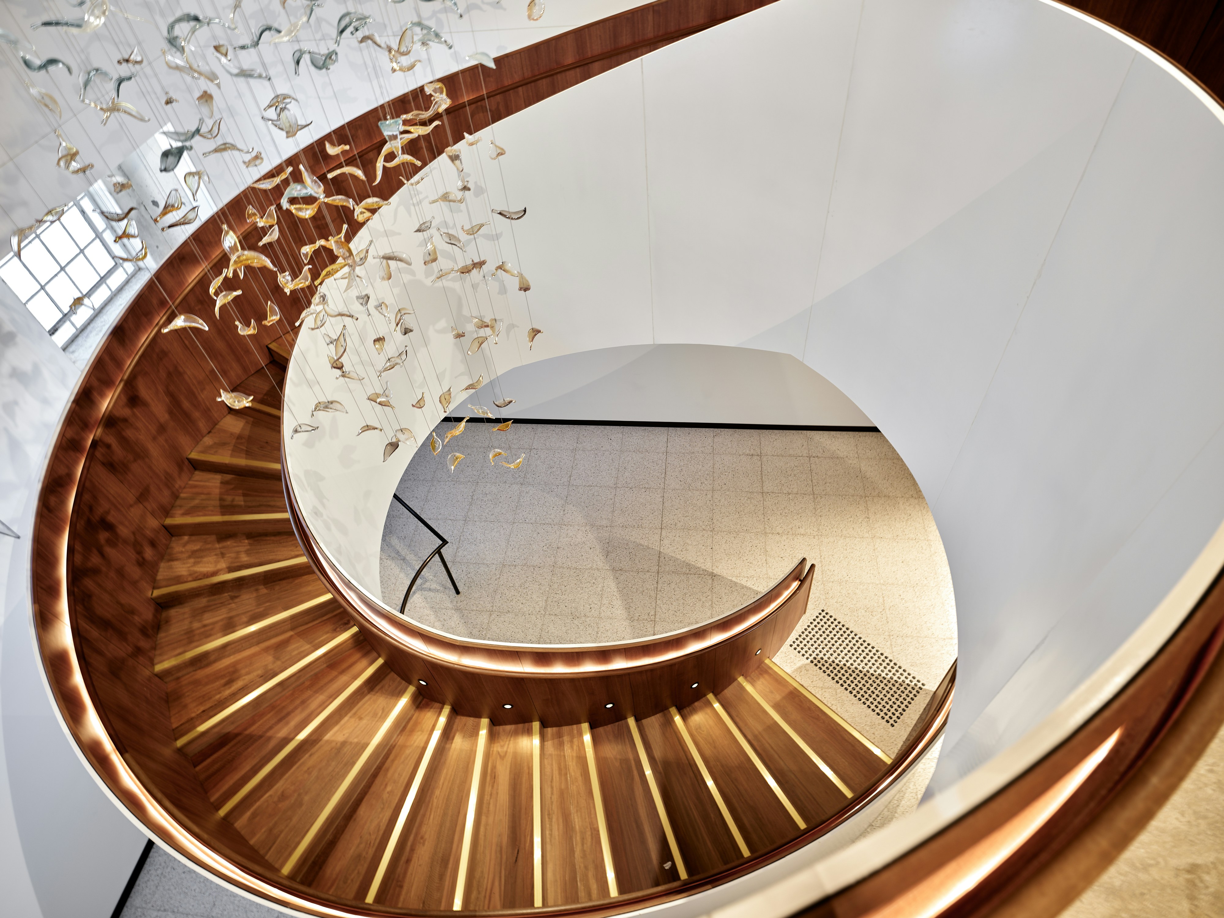 Modern spiral staircase