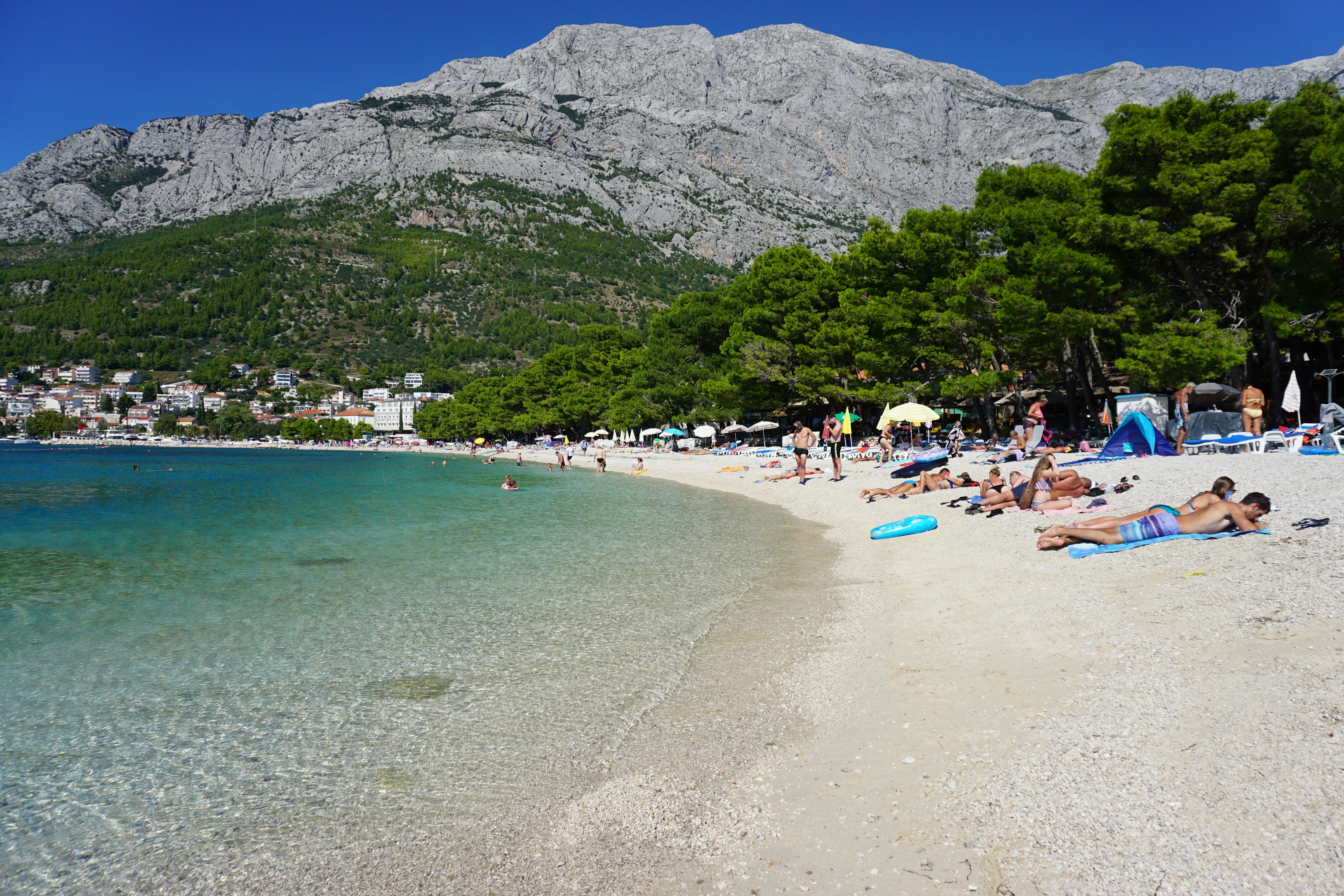 Baška Voda is a popular tourist destination in Dalmatia in Croatia, which is situated between the mountain slope of Biokovo mountain and the Adriatic sea. Baška Voda, a former village of farmers and fishermen, traders and seafarers, today is an attractive tourist resort with all the amenities and features of a small Mediterranean town. - https://laganini.com/en/accommodation/baska-voda