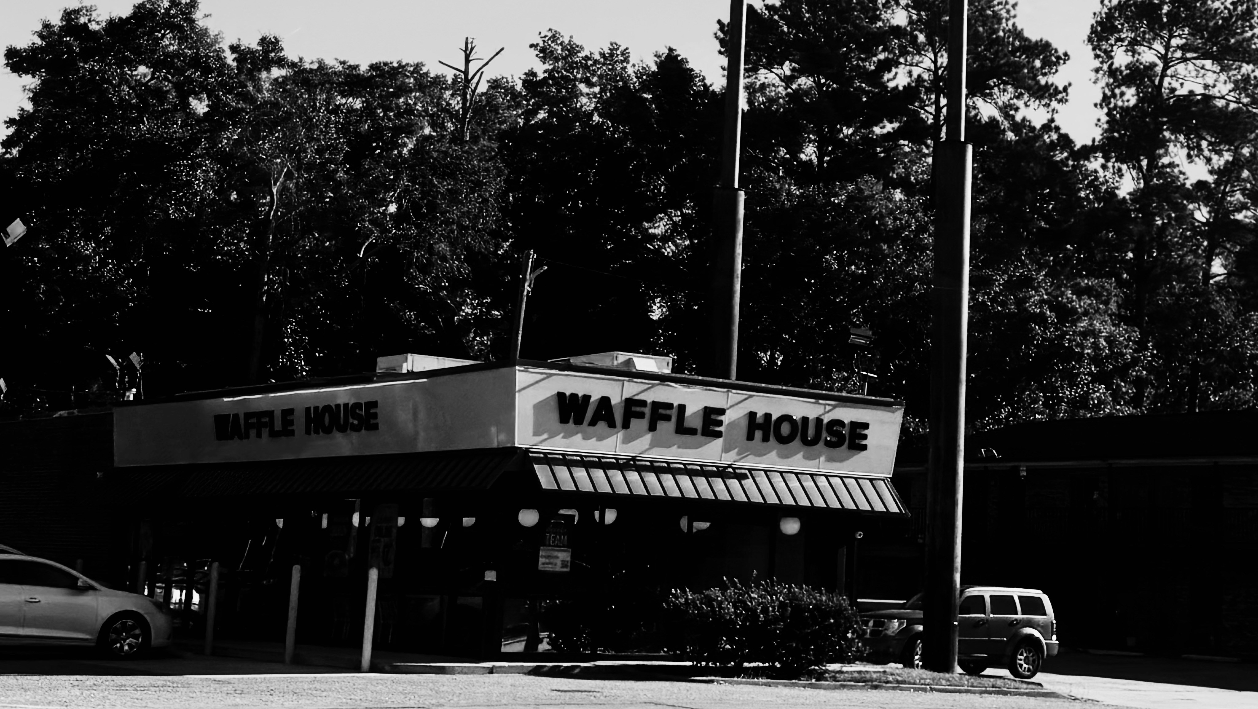 Restaurant exterior on a sunny day
