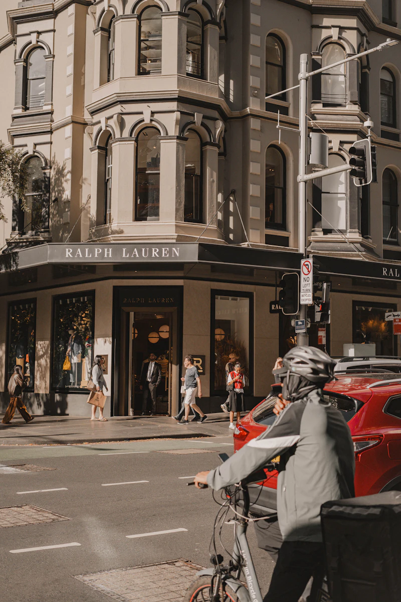 The Ralph Lauren store on a city street