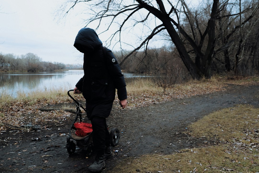 mother stroller riverside