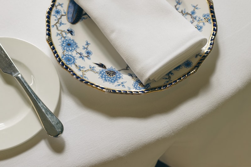 Restaurant plating on white plate