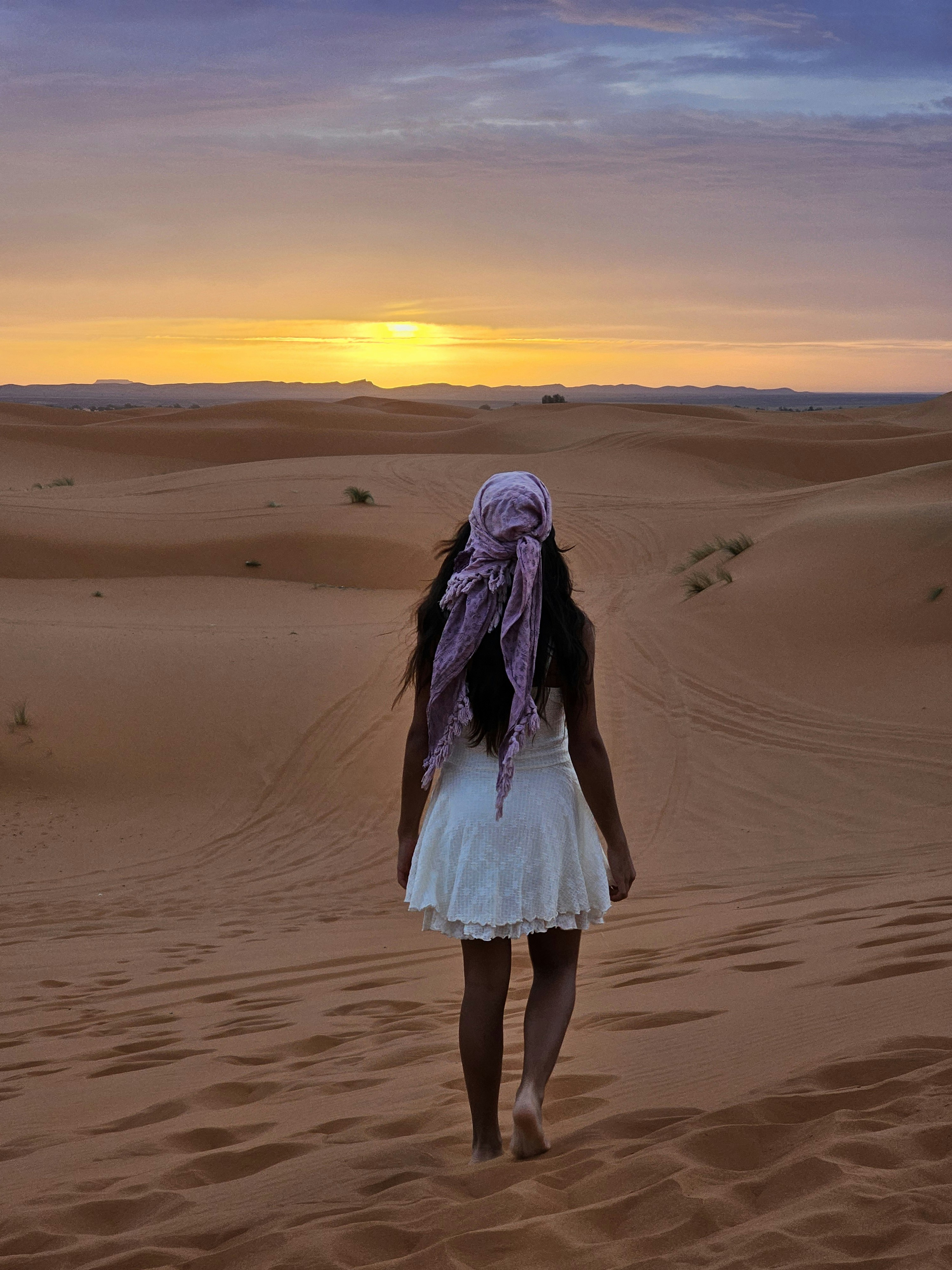 Amanecer en el desierto del Sahara