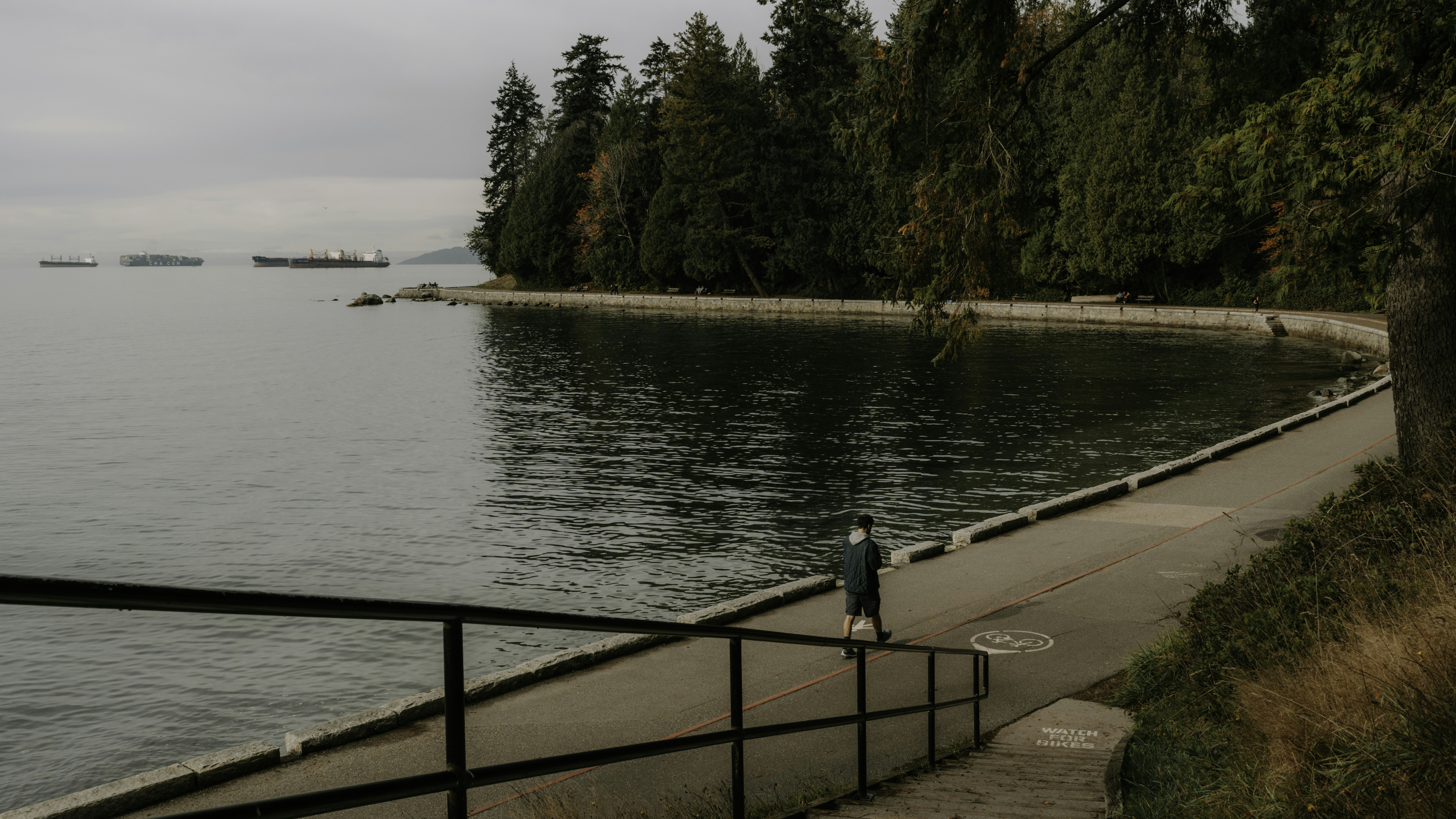 Person walking on a scenic coastal path