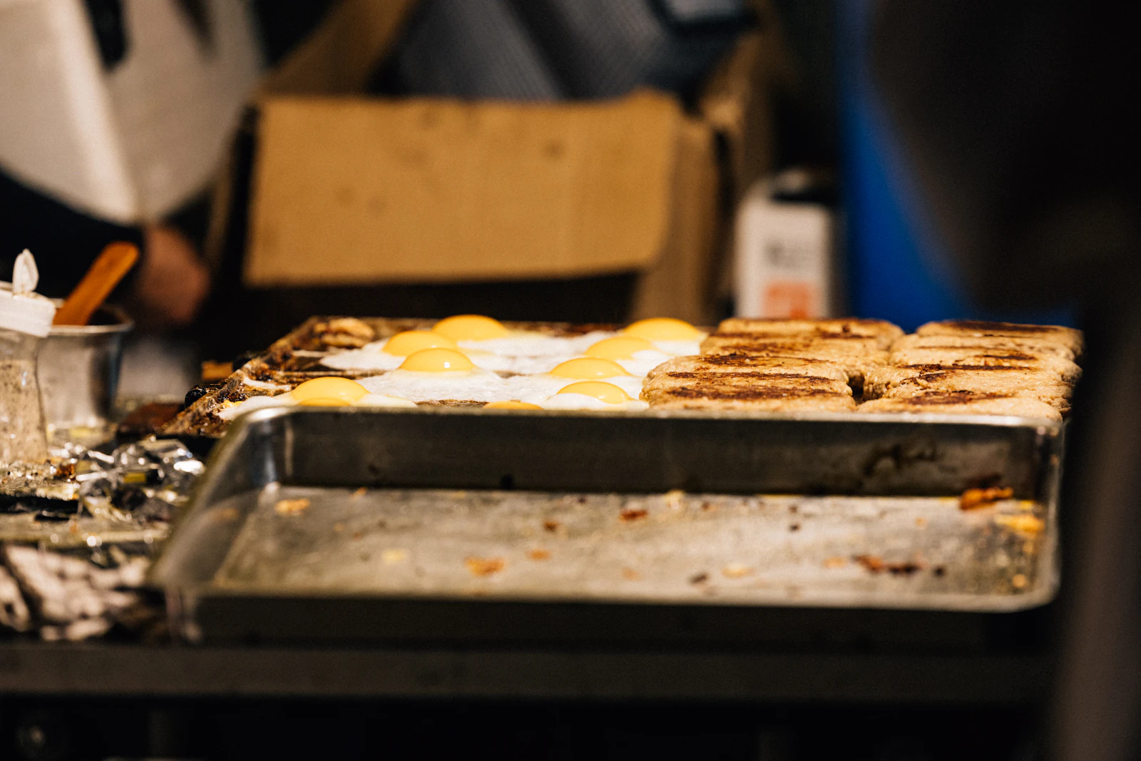 Grill steaks at your site as the light leaves
