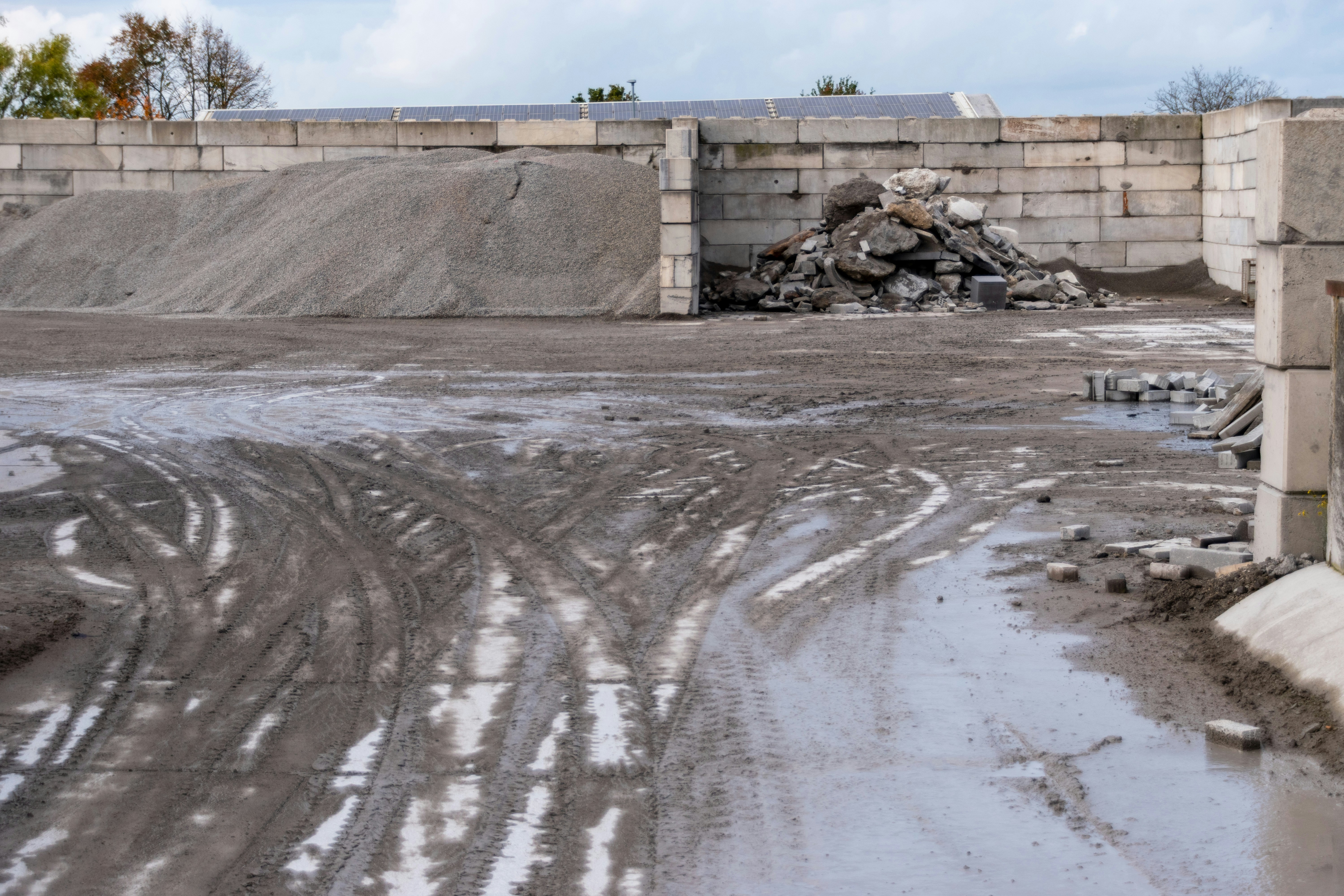 Construction site materials