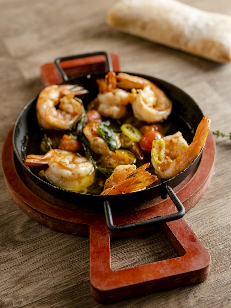 Fresh Mediterranean seafood spread