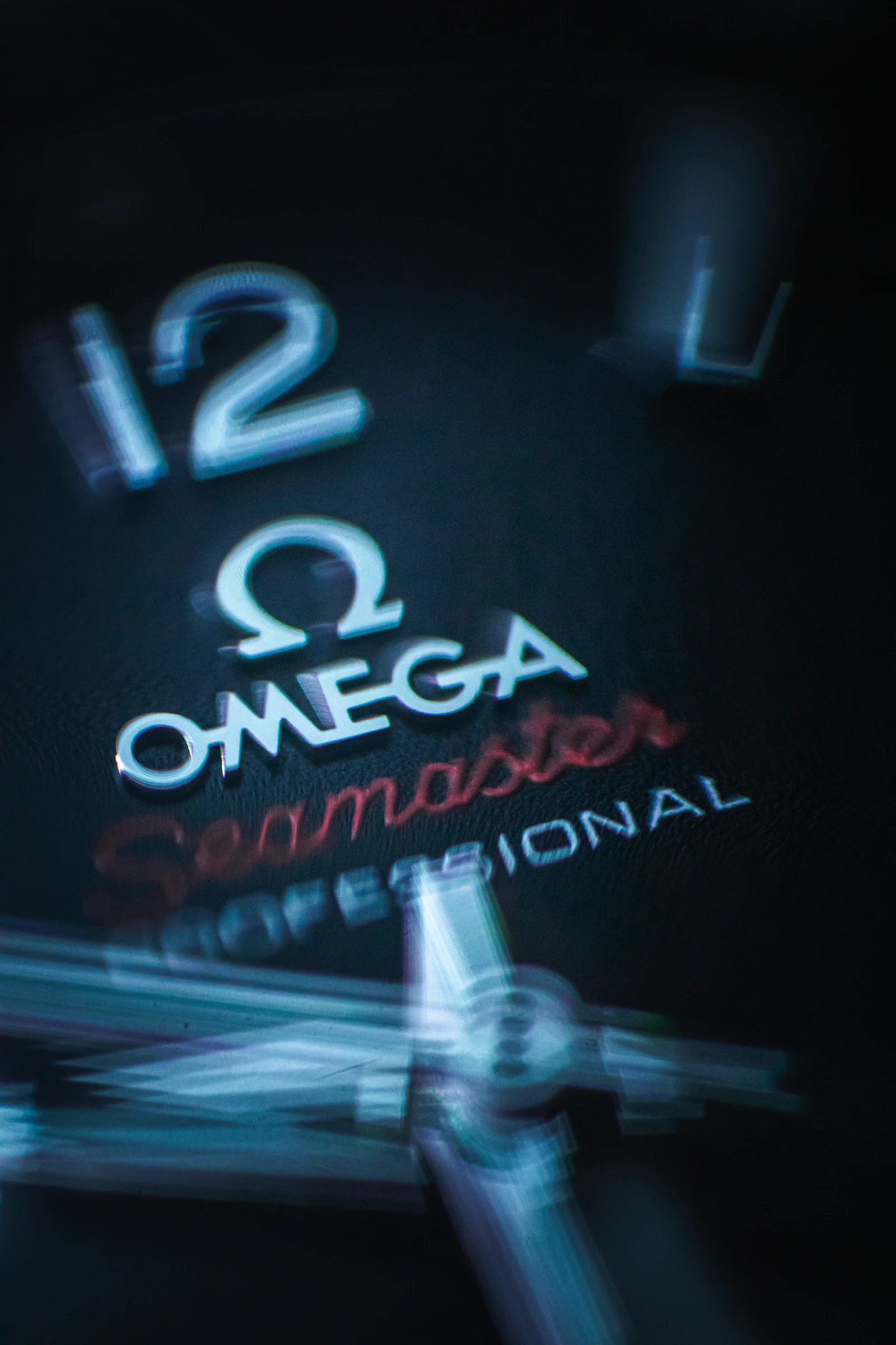 Omega Seamaster dial close-up