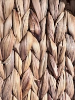 Woven texture of natural dried plant material