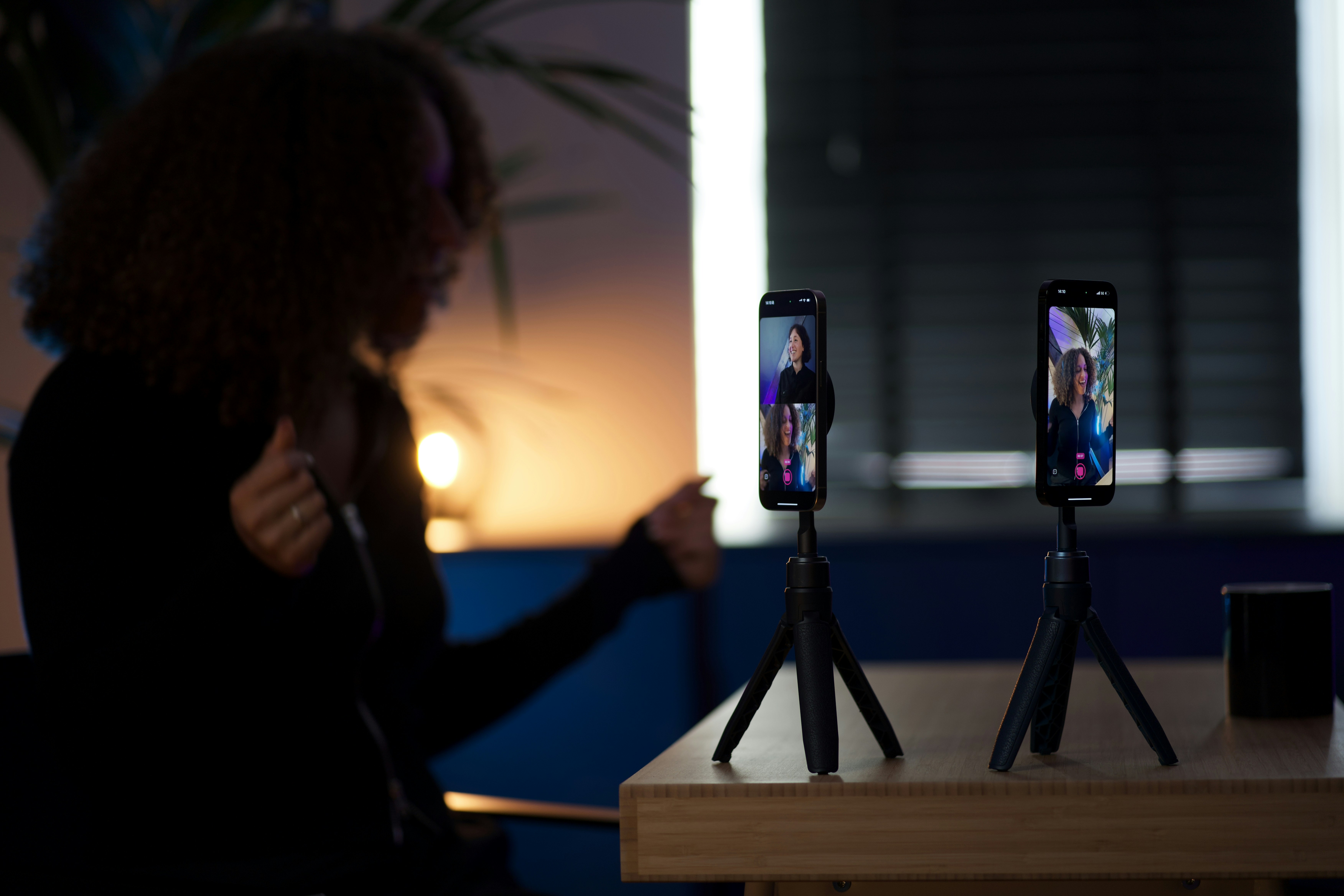 Podcast recording setup