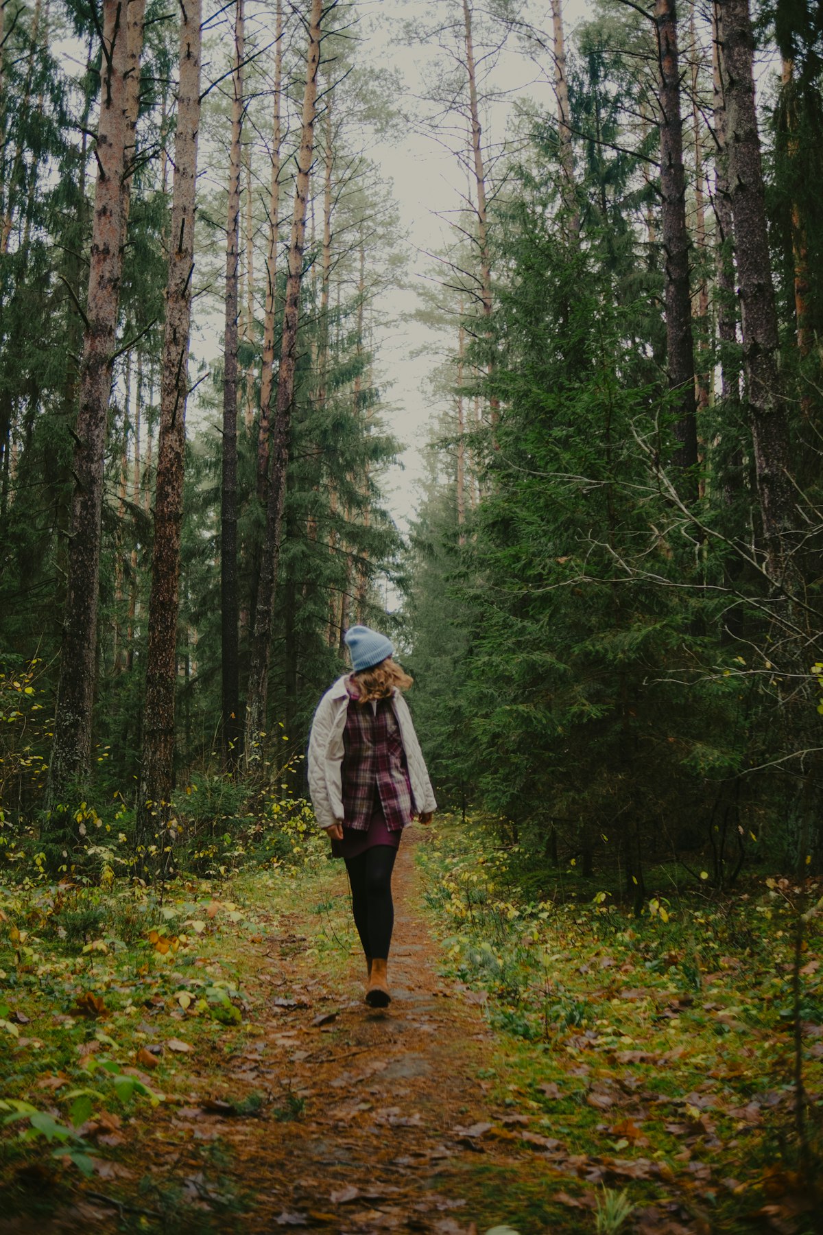 Person geht achtsam durch den Wald – Symbol für Entspannung und neue Routinen im Rauchstopp