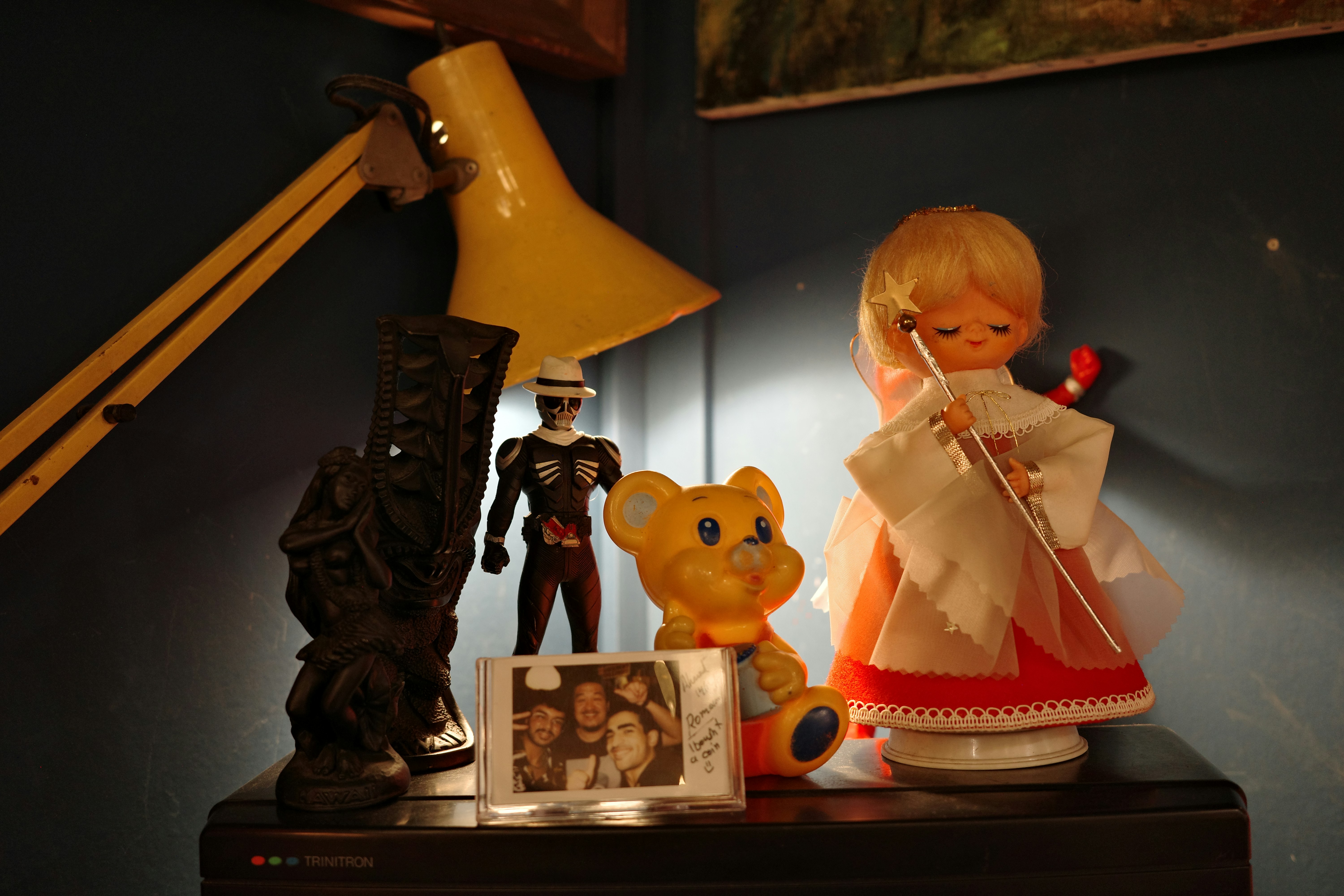 Collectible toy figurines in a store display