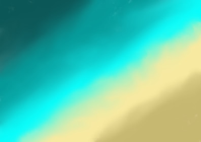 Abstract beach and ocean waves with sandy shore