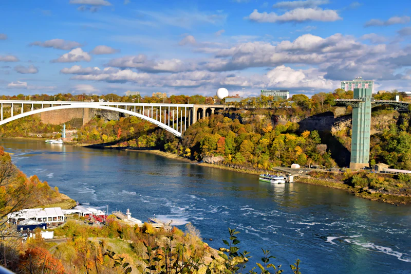 Rainbow Bridge border crossing between Canada and the United States at Niagara