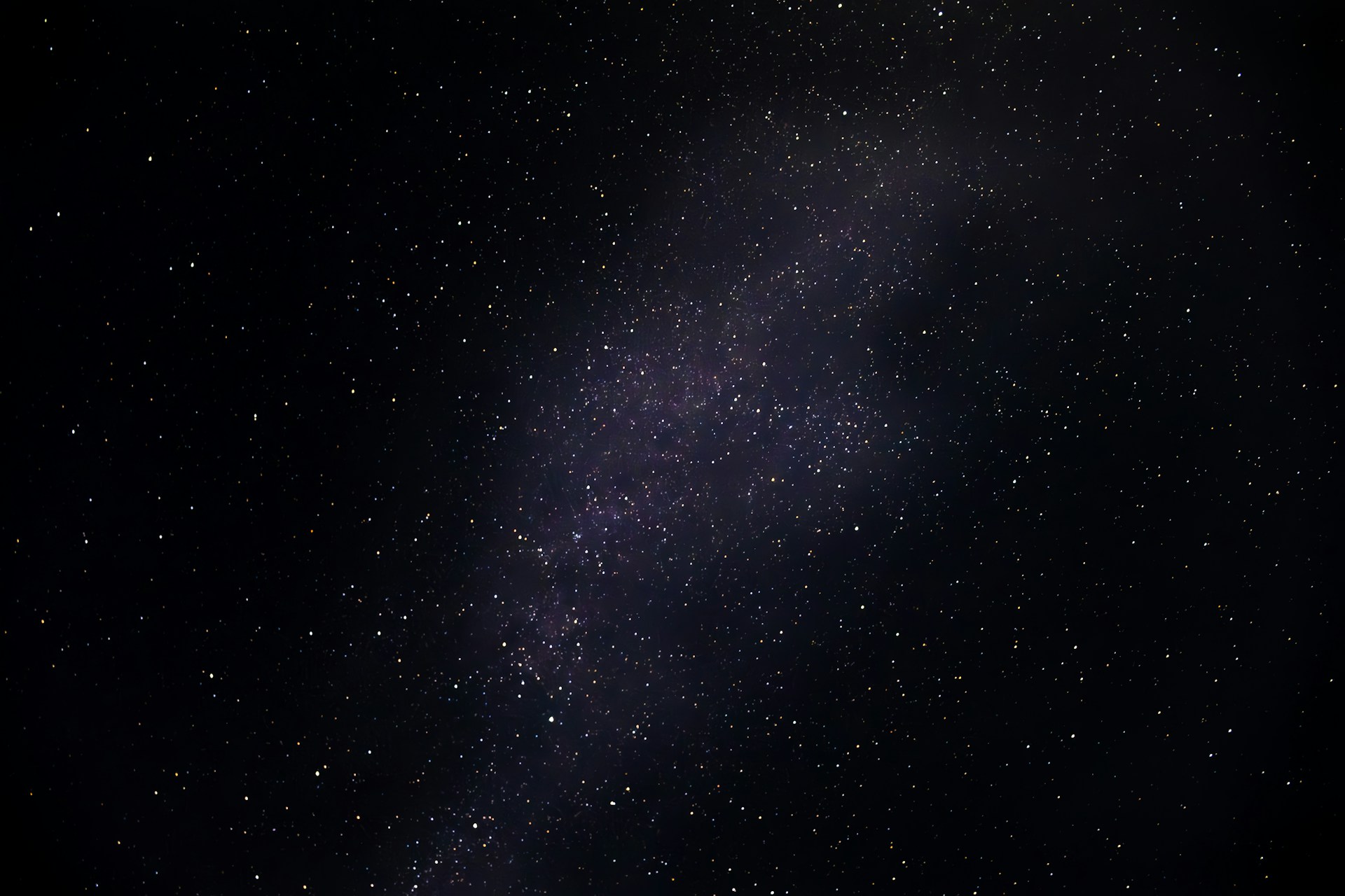 A dark sky filled with countless stars