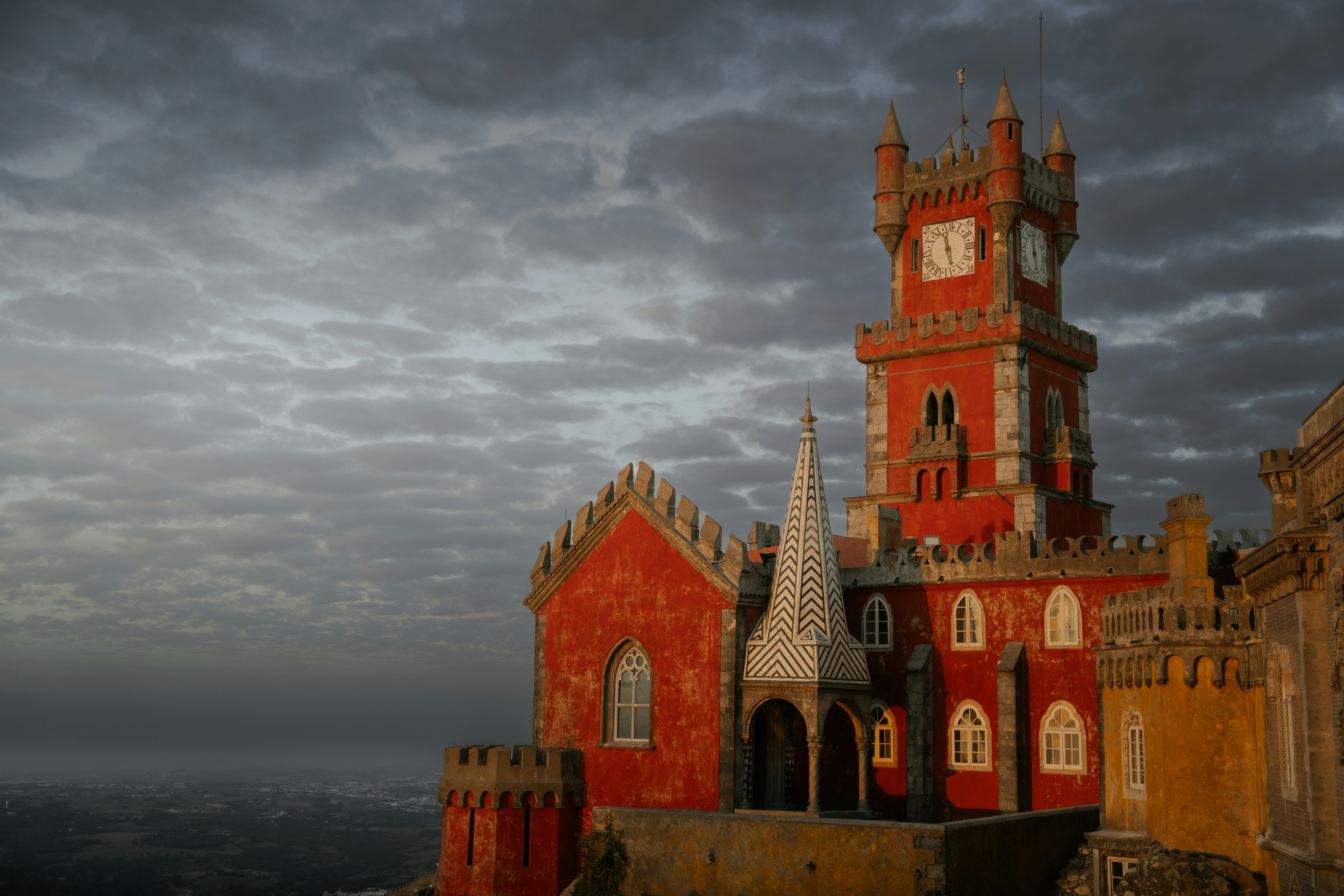 Sintra palace fog