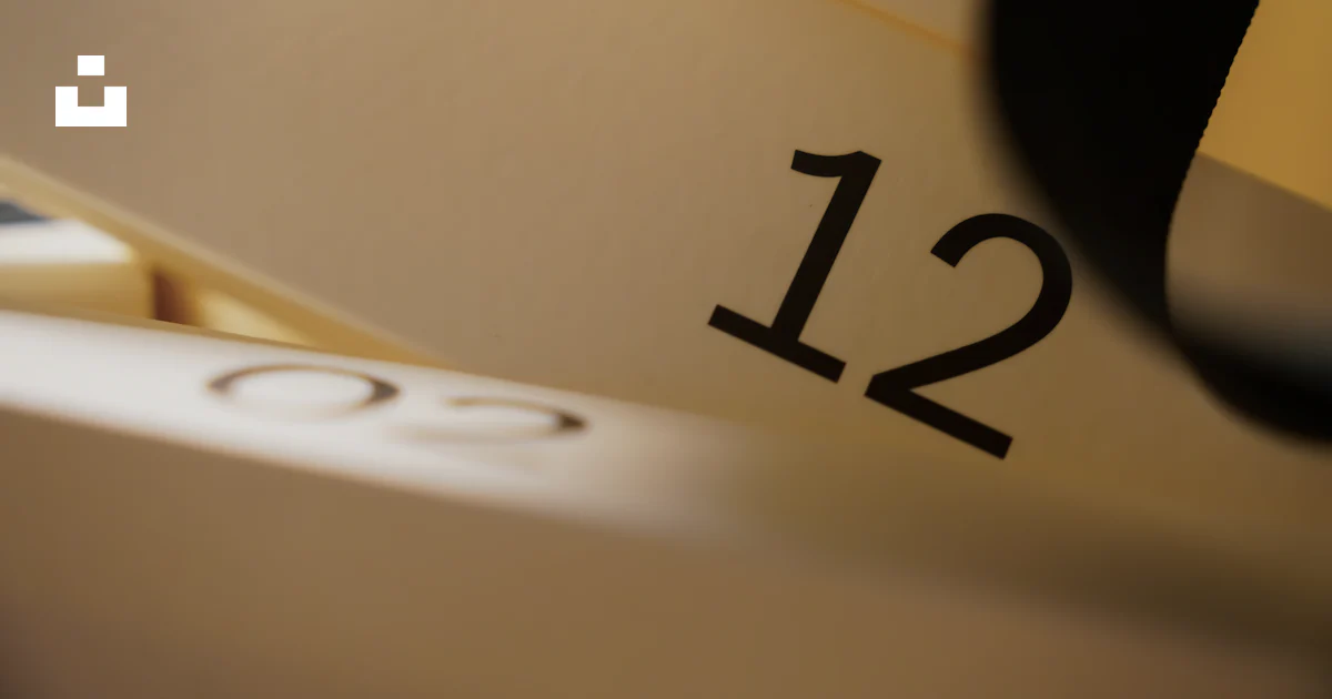 12 Number Code Close-up of the number 12 on a white surface. photo – Free Texture ...