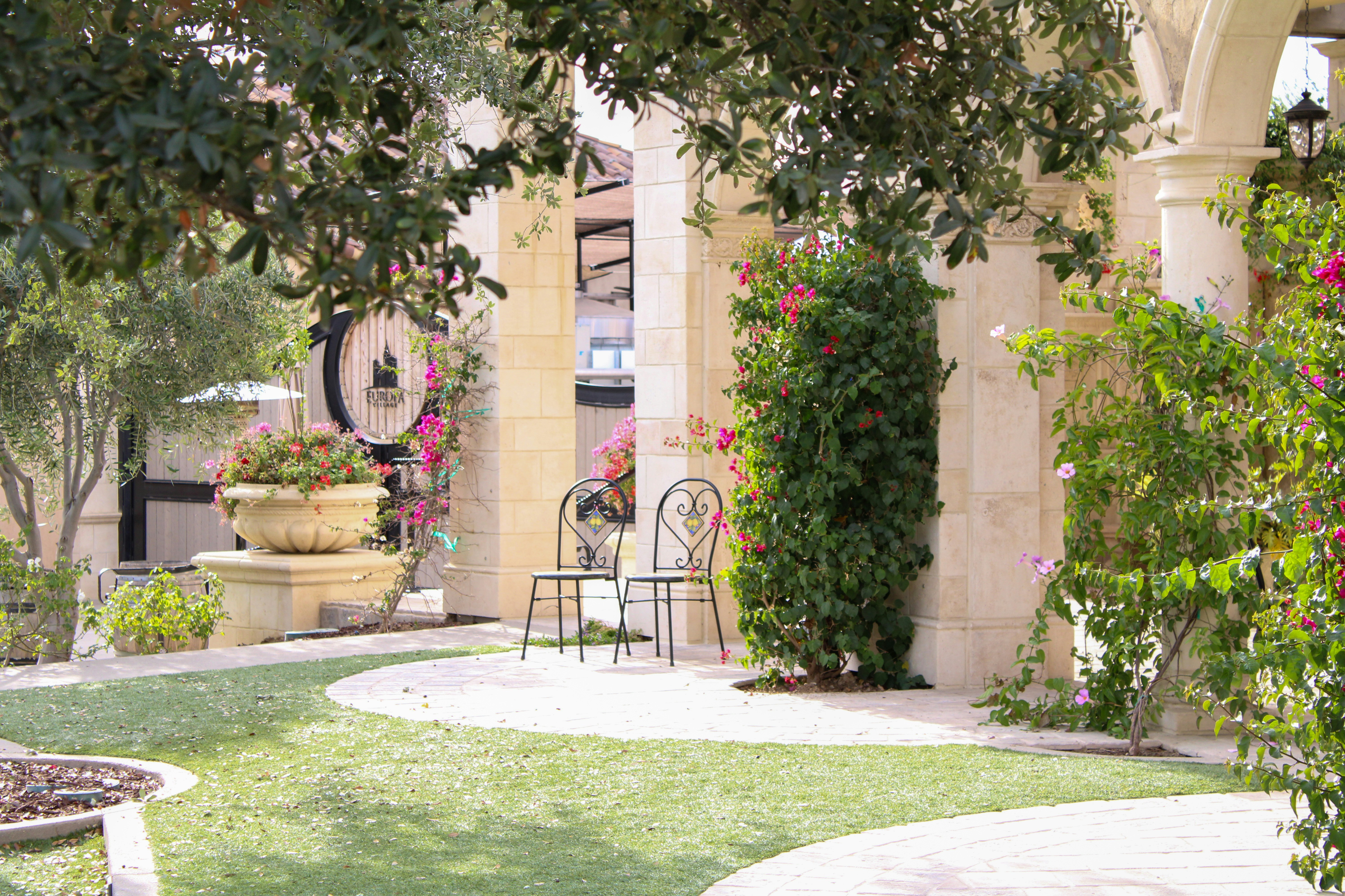 Garden patio seating