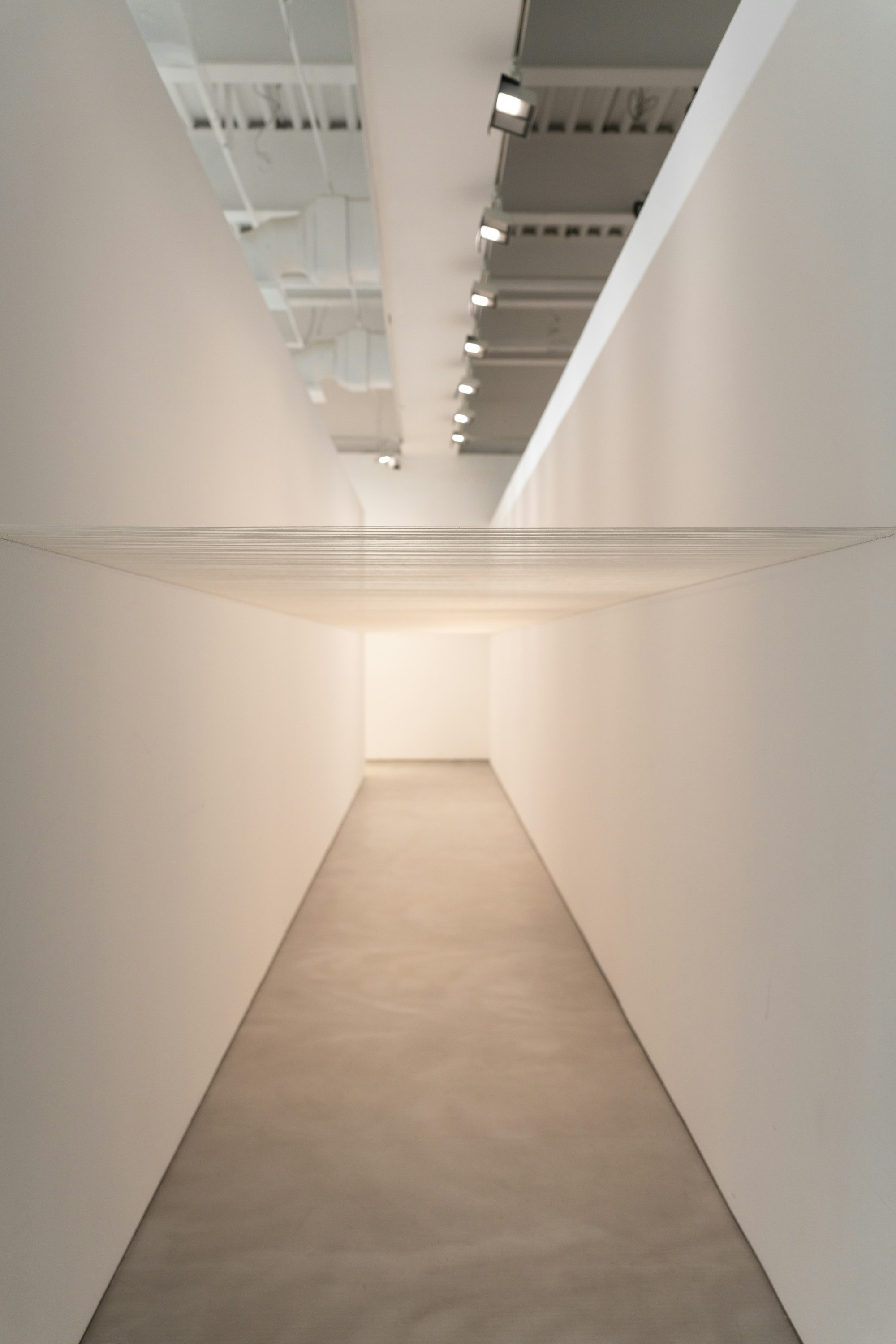 Modern minimalist architectural interior with natural light