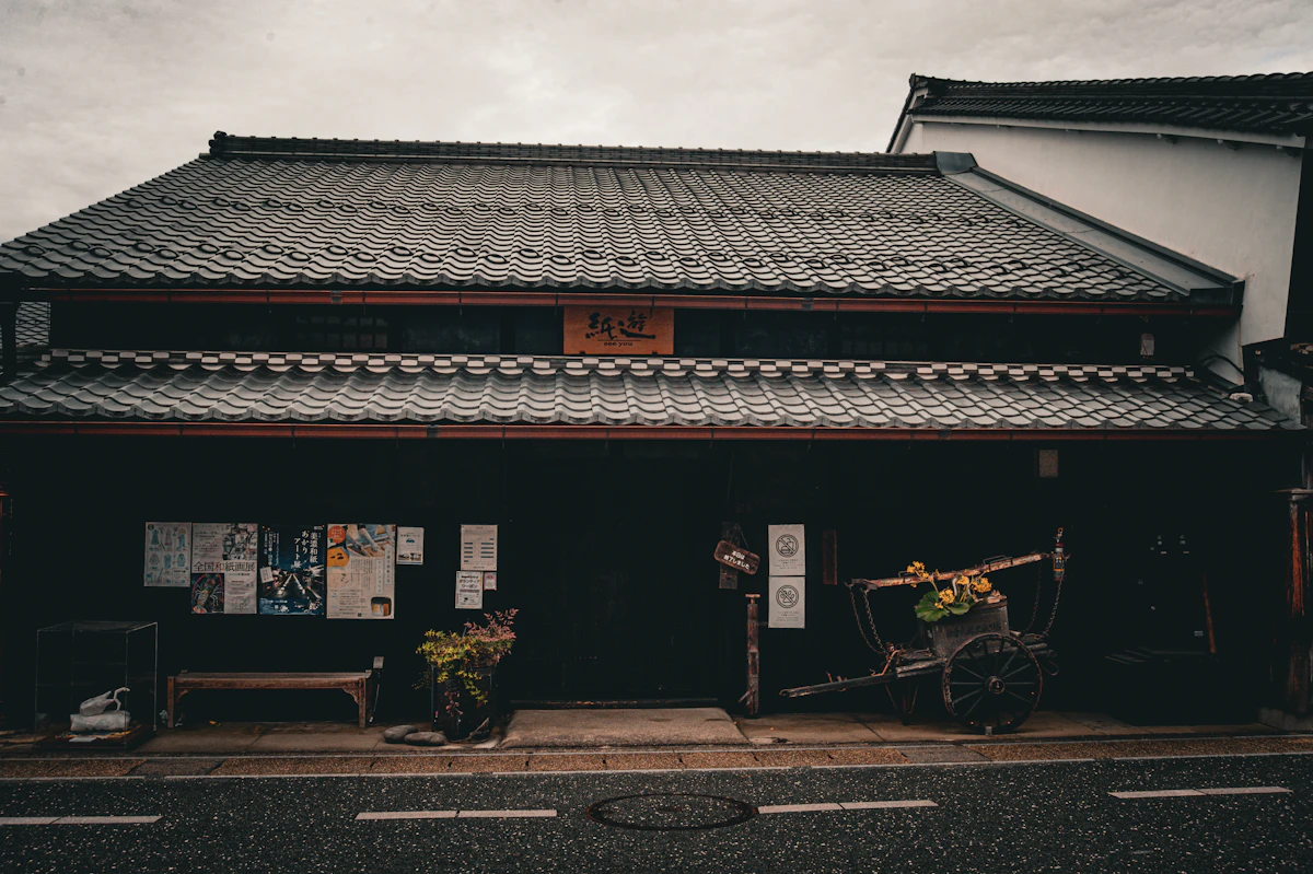 表屋造りの店舗併用町家