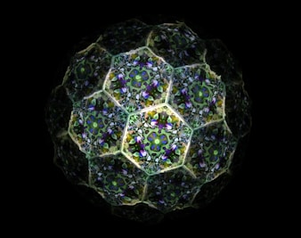 Abstract geometric pattern with hexagonal shapes