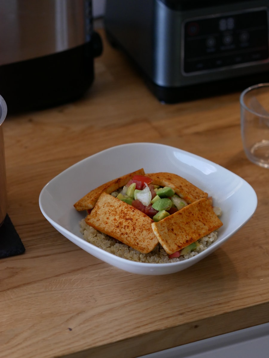 Bowl de quinoa y pollo