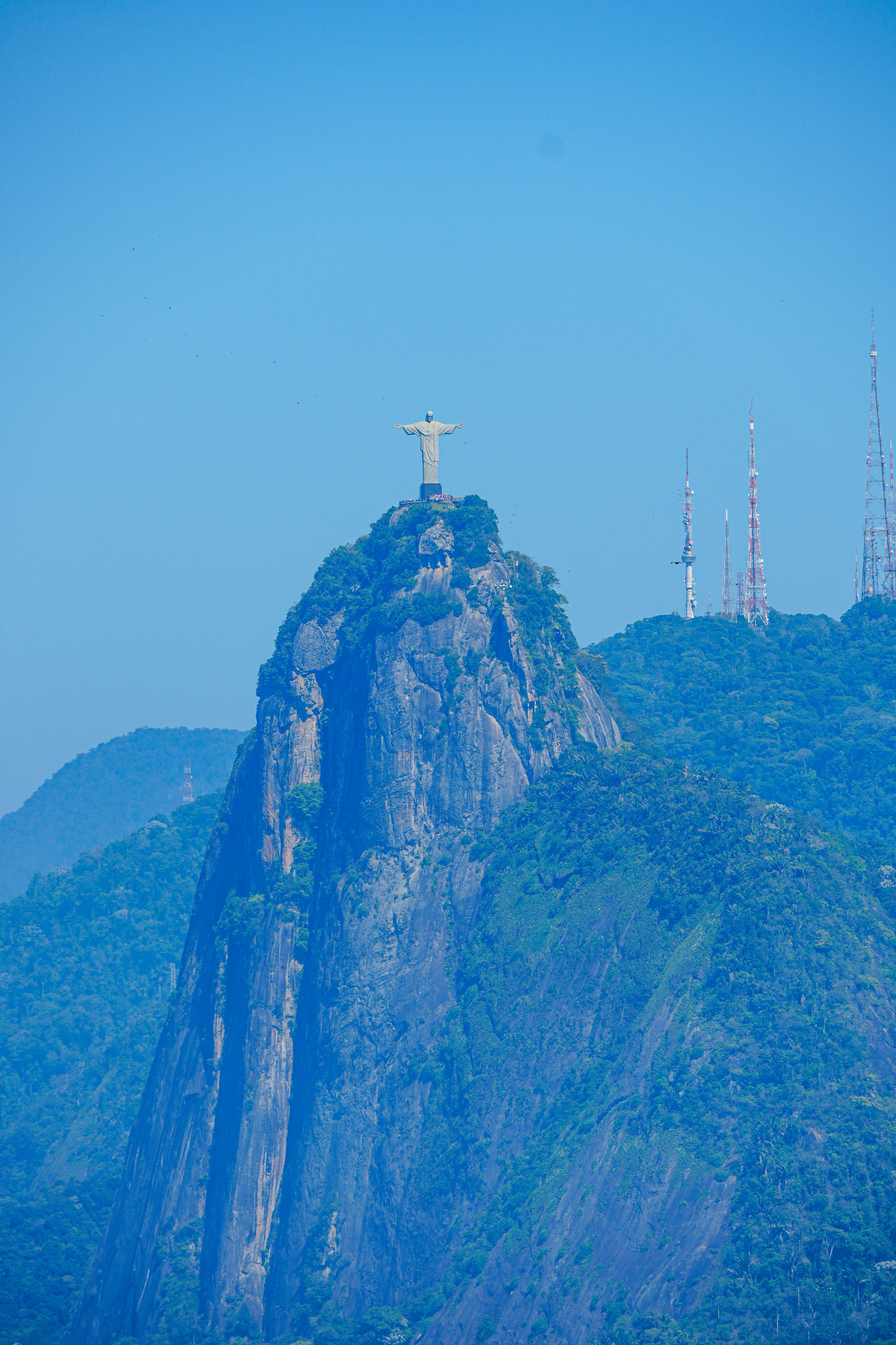 Statua del Cristo Redentore in cima al monte Corcovado, Rio de Janeiro.