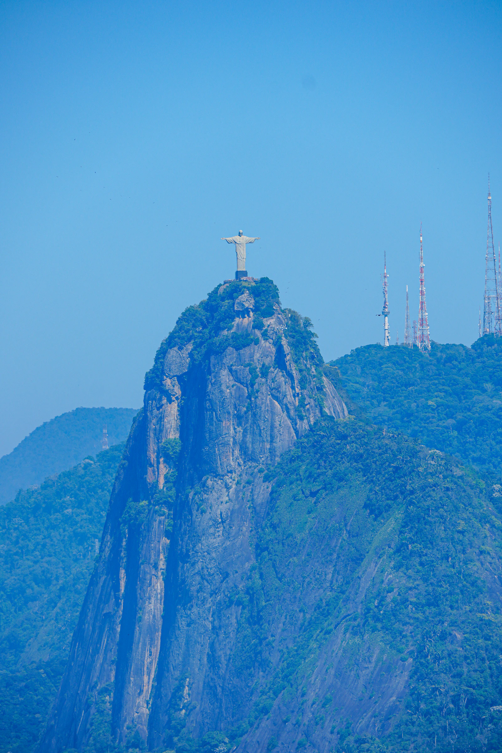 Christ the Redeemer statue atop Corcovado Mountain, Rio de Janeiro