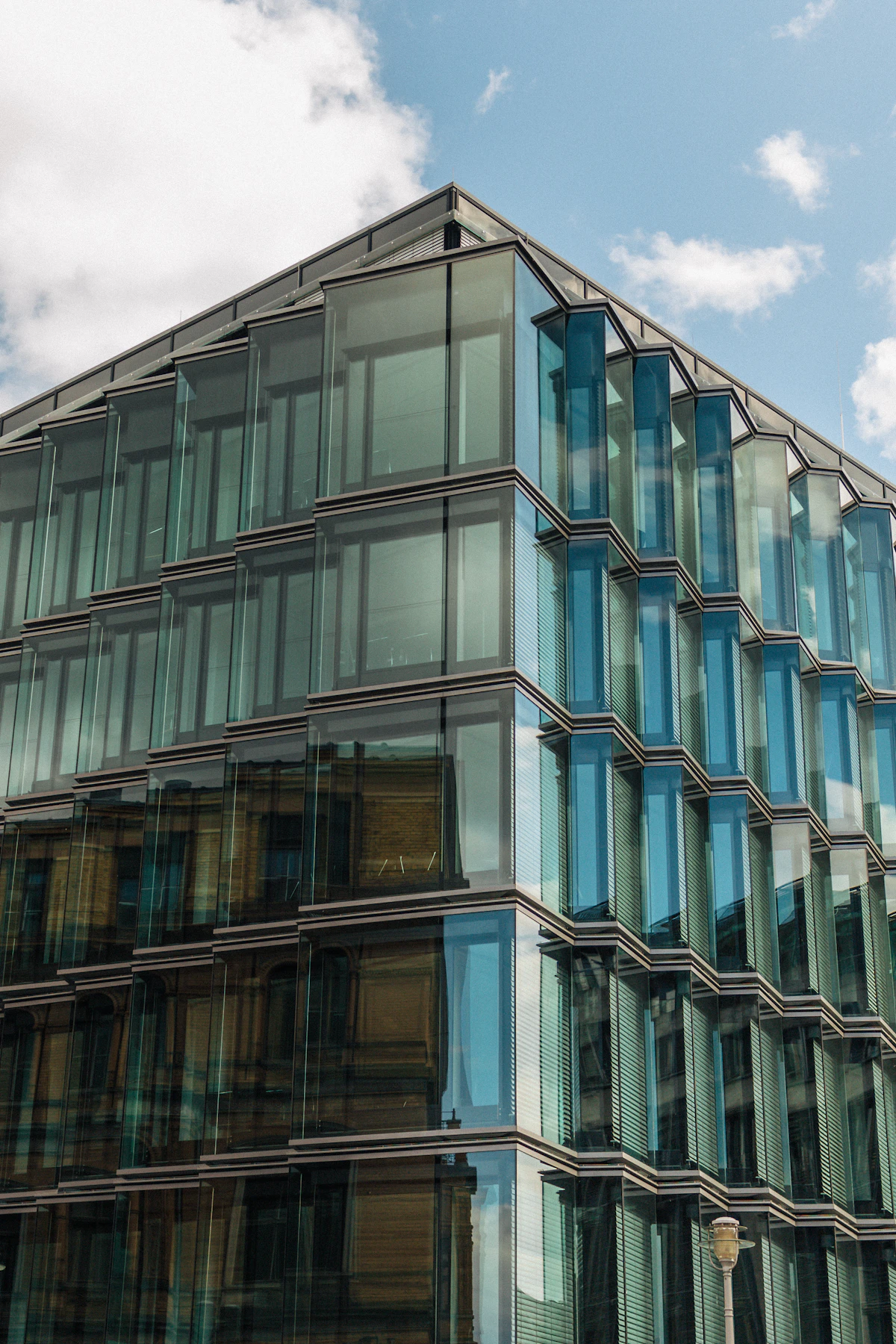 Modern glass office building