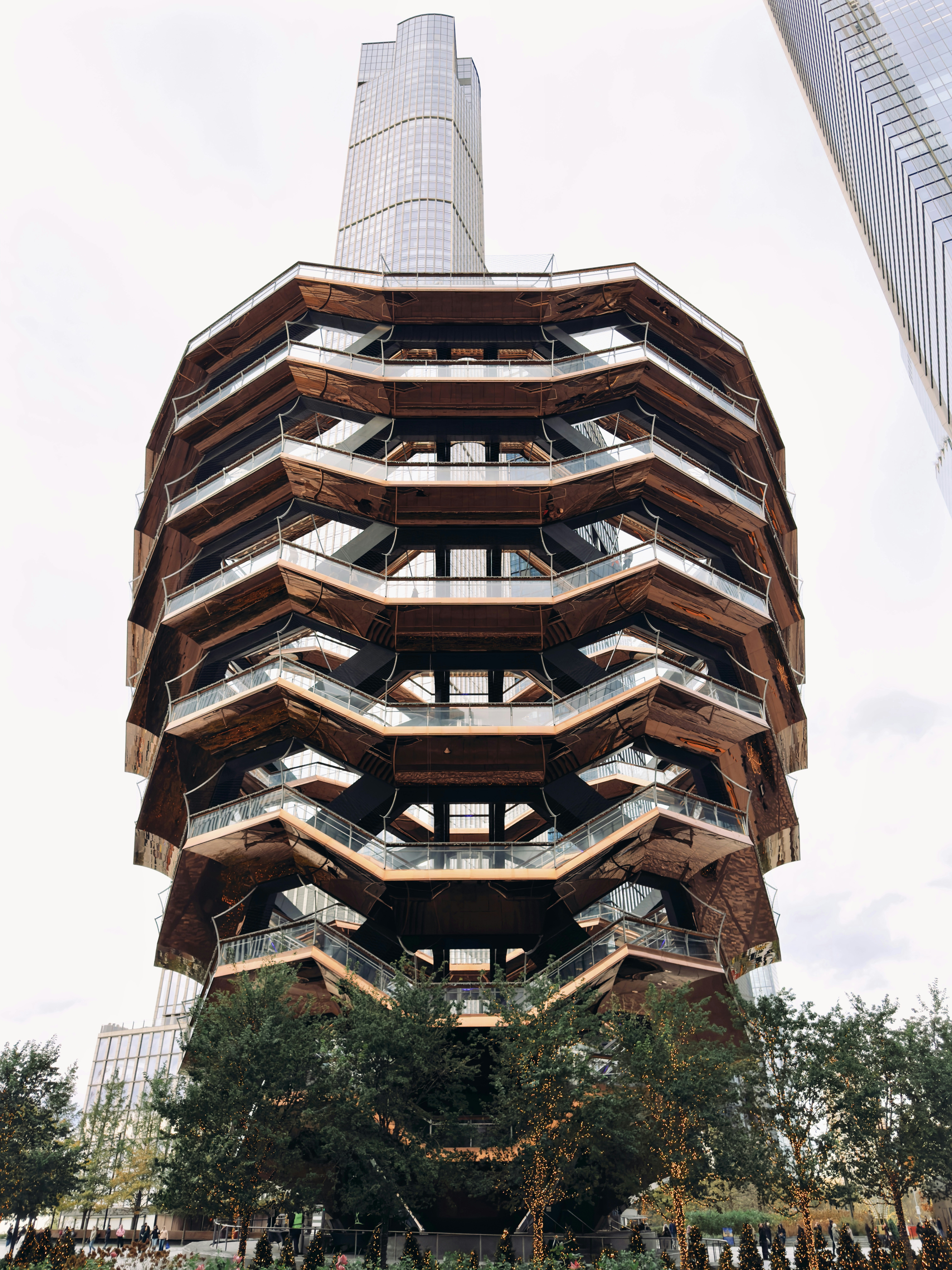 La estructura del buque en la ciudad de Nueva York