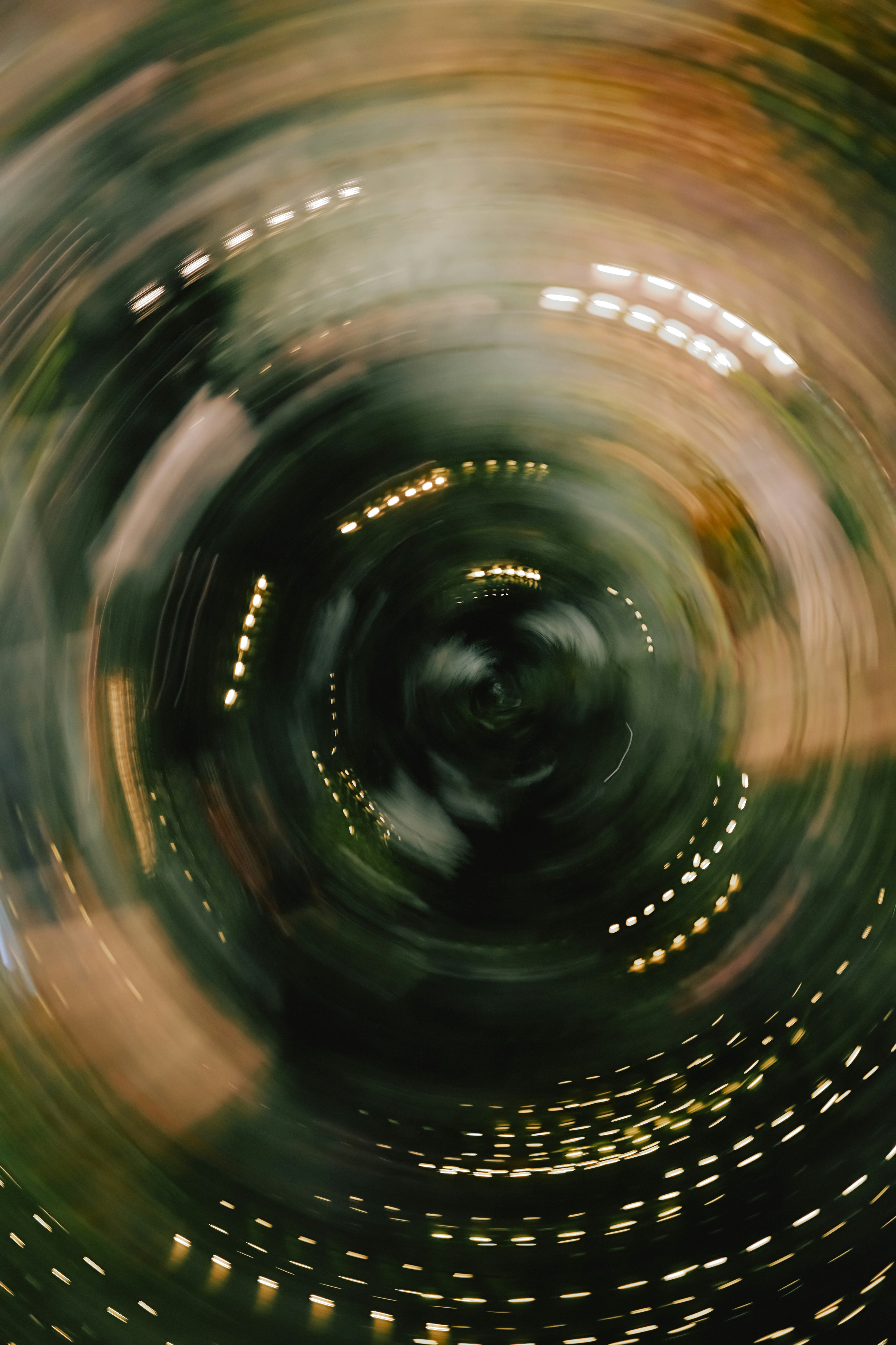 Abstract swirling lights and dark background