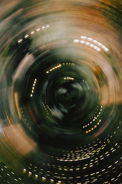 Abstract swirling lights and dark background