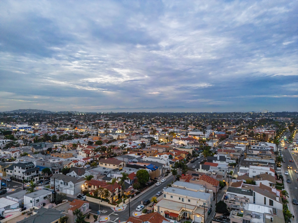Aerial view of city buildings during daytime