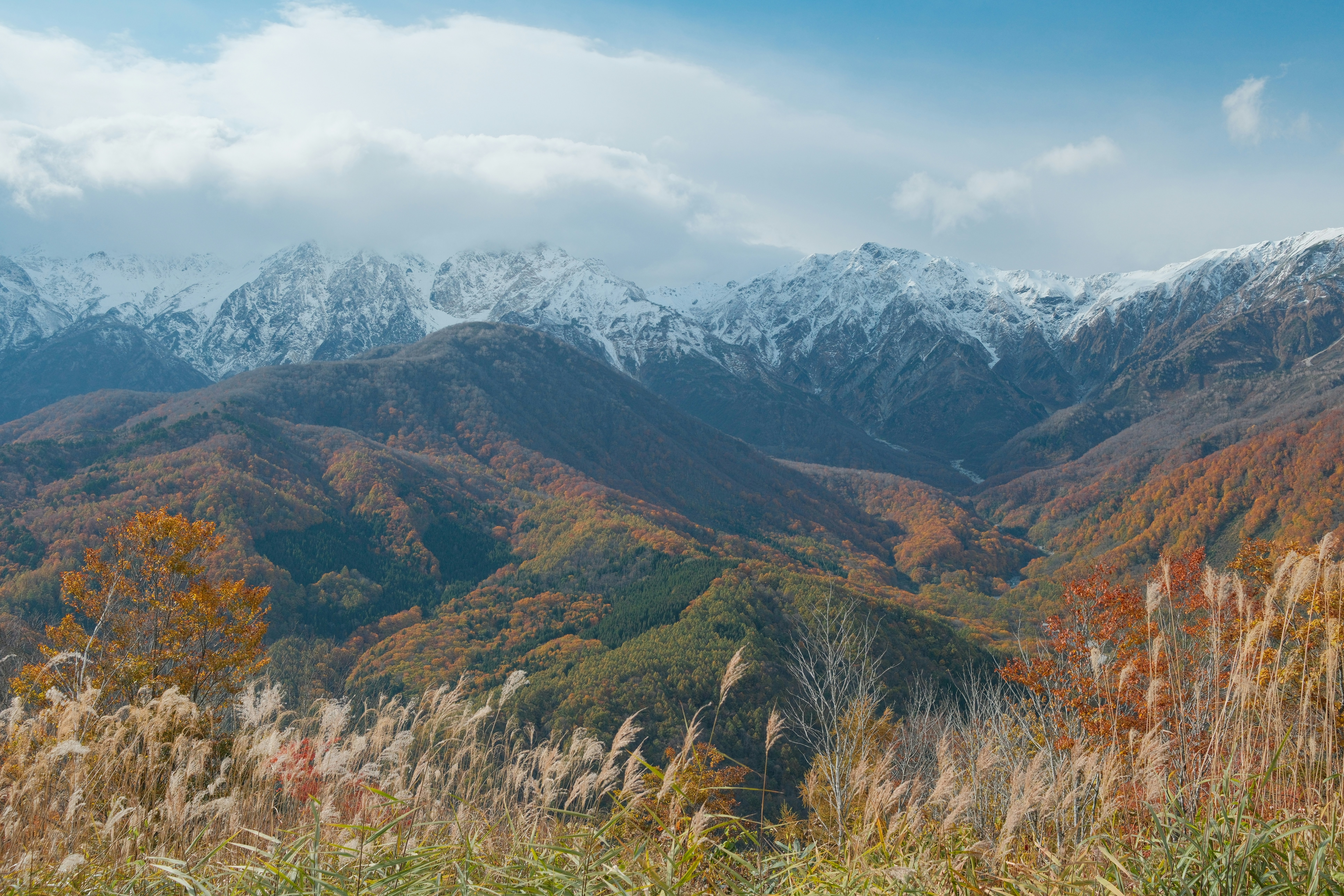 Japanese Alps and Mountain Scenery