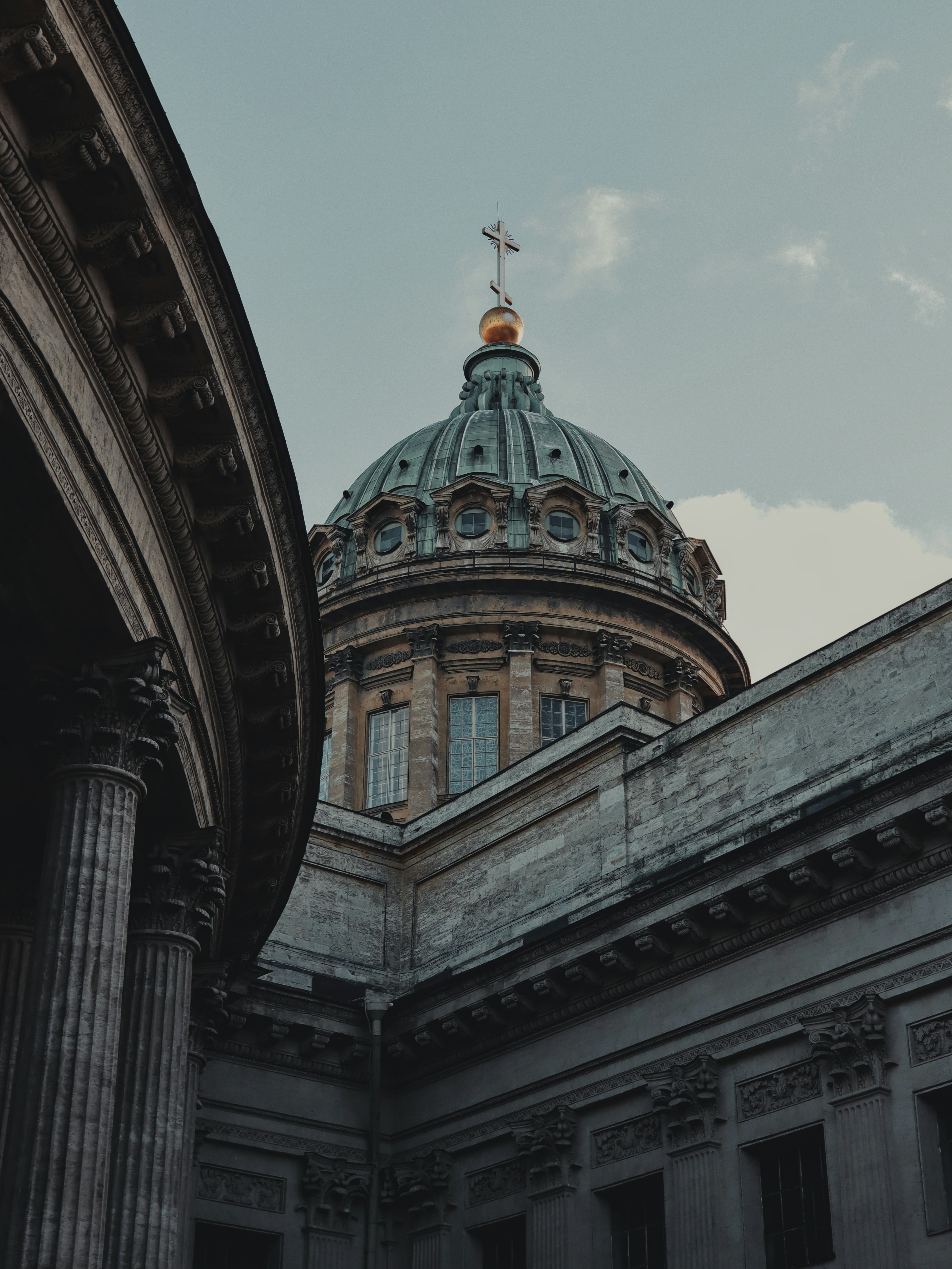 Ornate dome of a grand building against sky