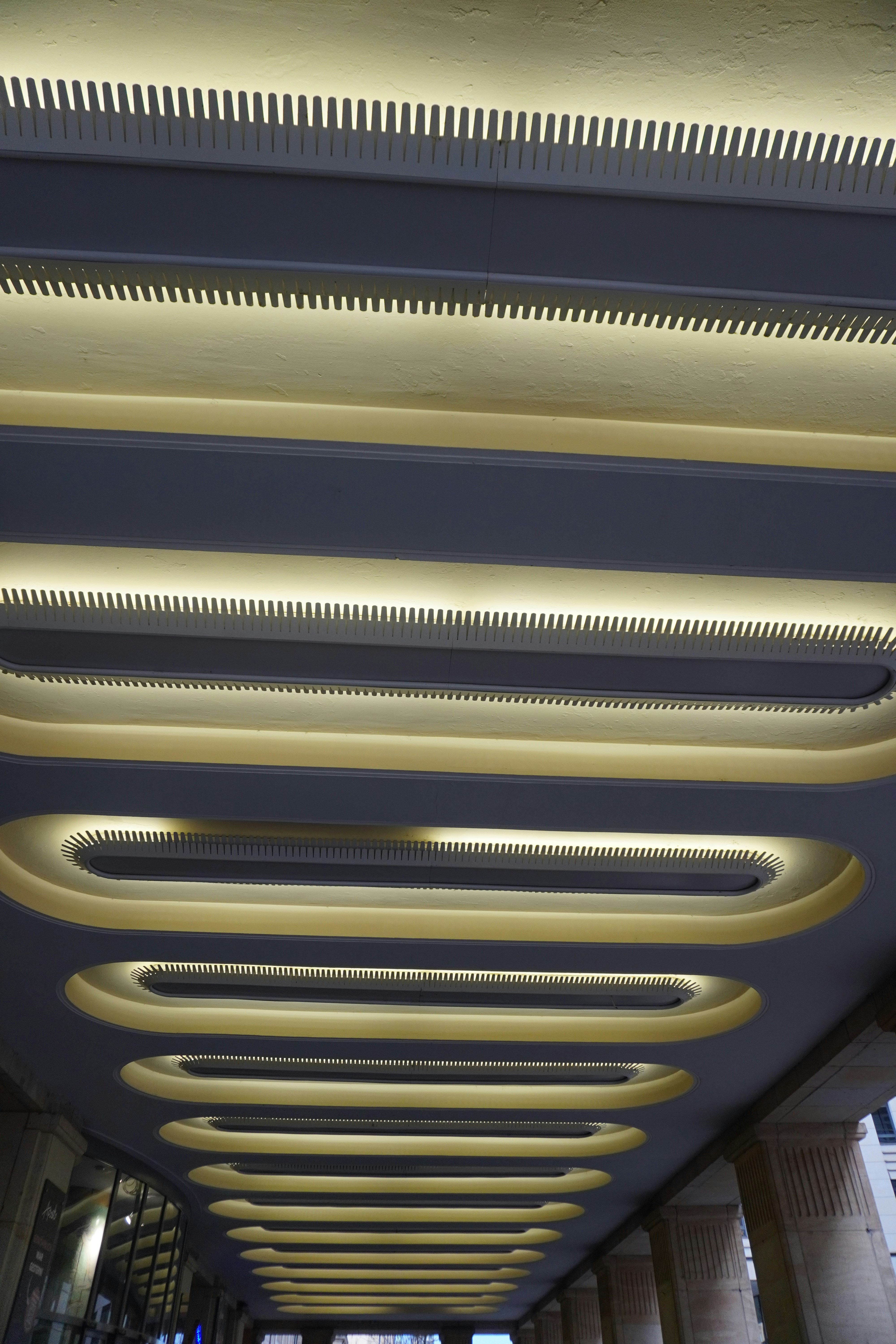 Modern linear ceiling lighting installation Laguna Niguel