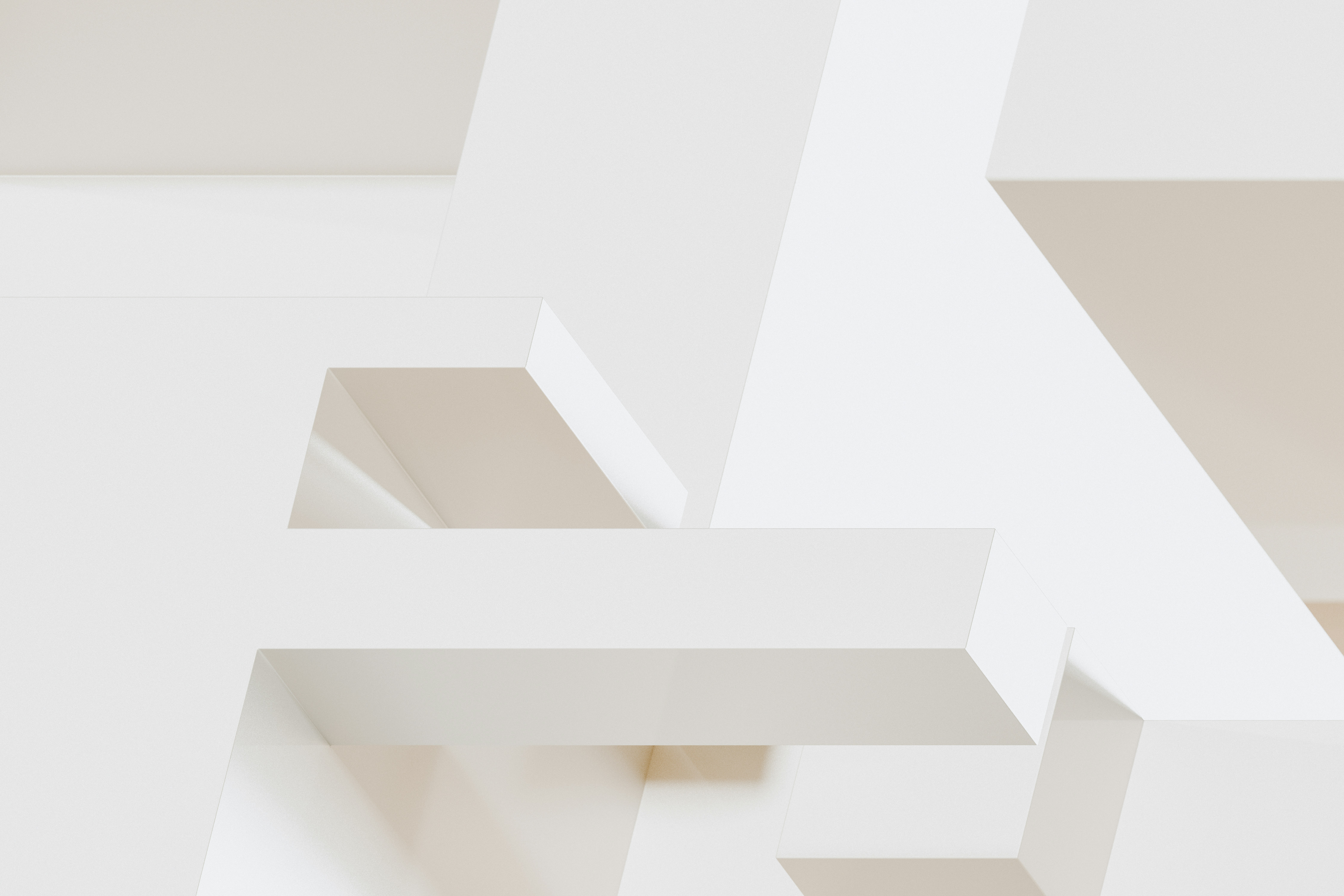 Abstract geometric shapes in neutral tones