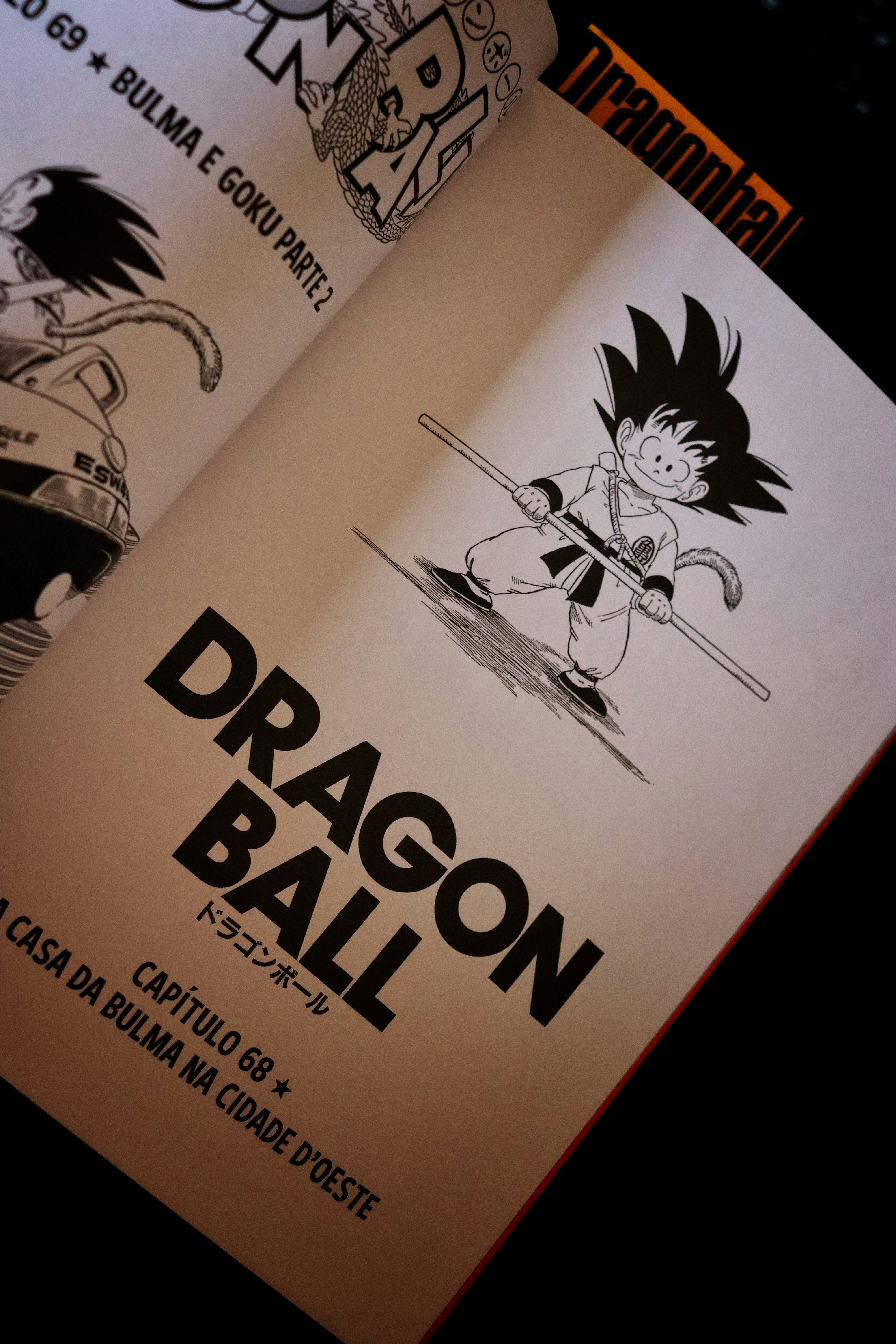 Dragon ball manga cover with goku
