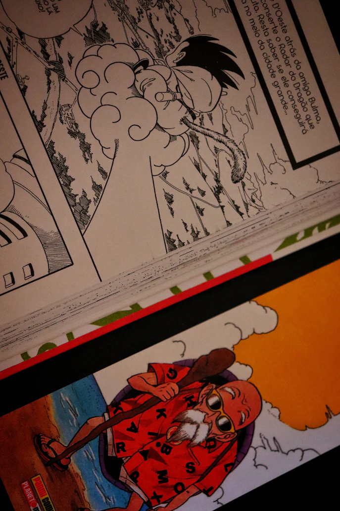 Classic manga-style character illustration symbolizing the early visual style of Japanese comics