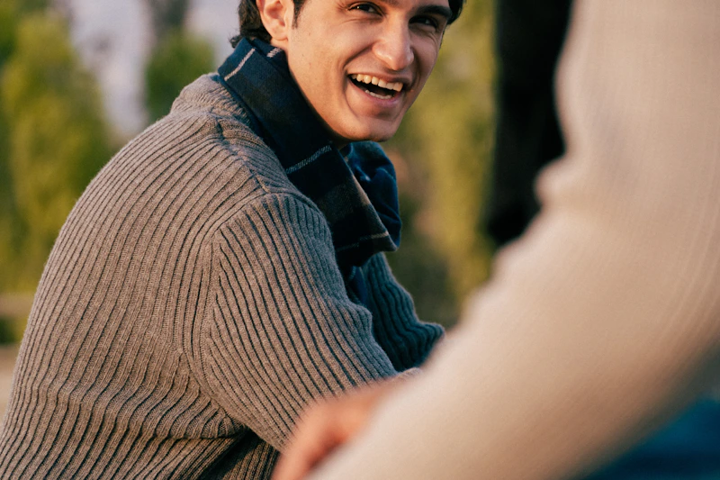 charming sugar baby laughing on a date