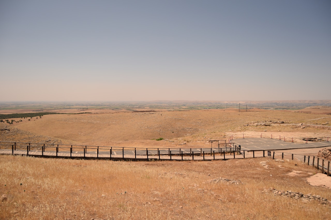 Dry limestone ridge overlooking the Harran plain near Şanlıurfa