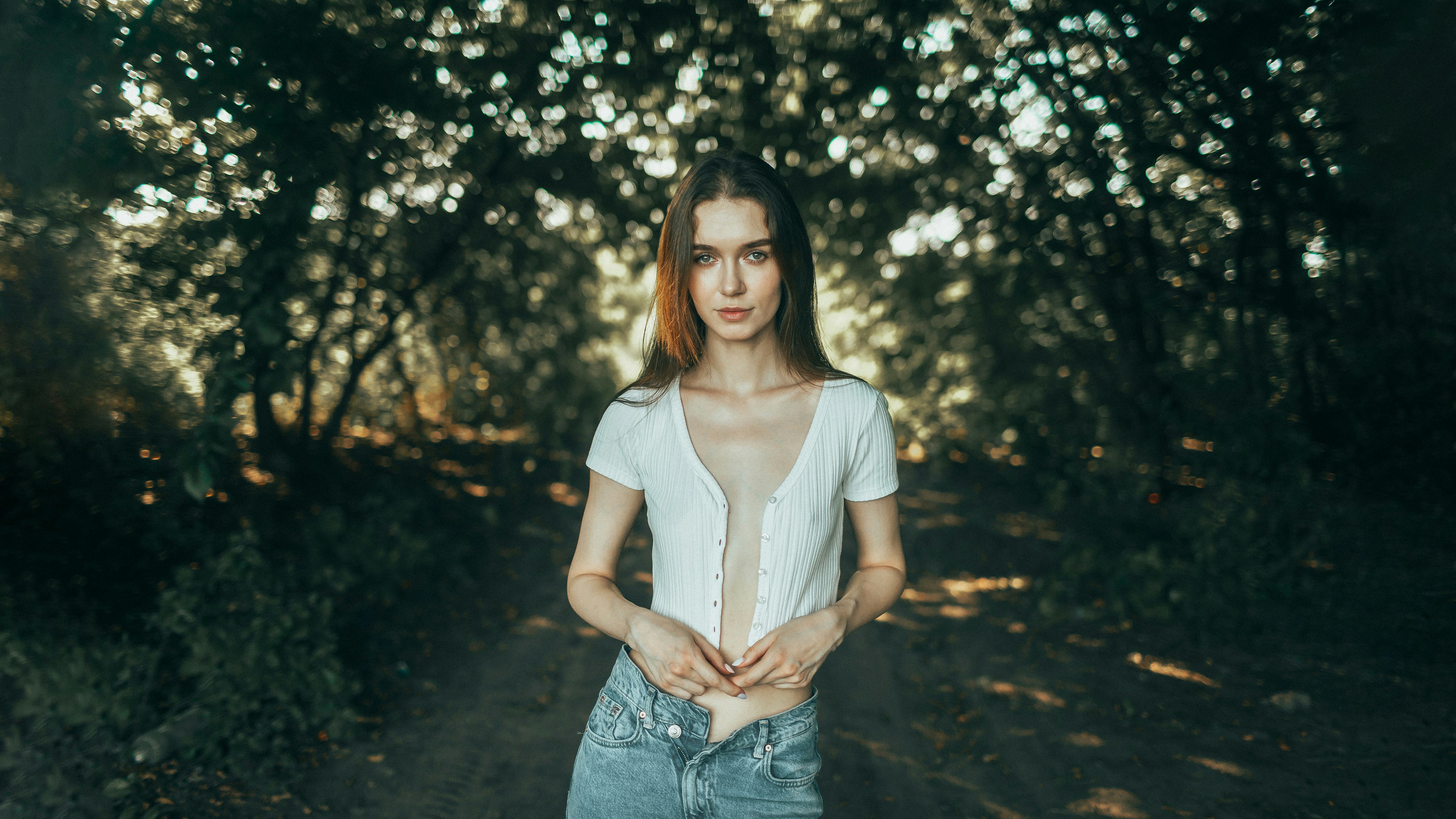 Confident female AI persona model symbolizing strength and digital identity