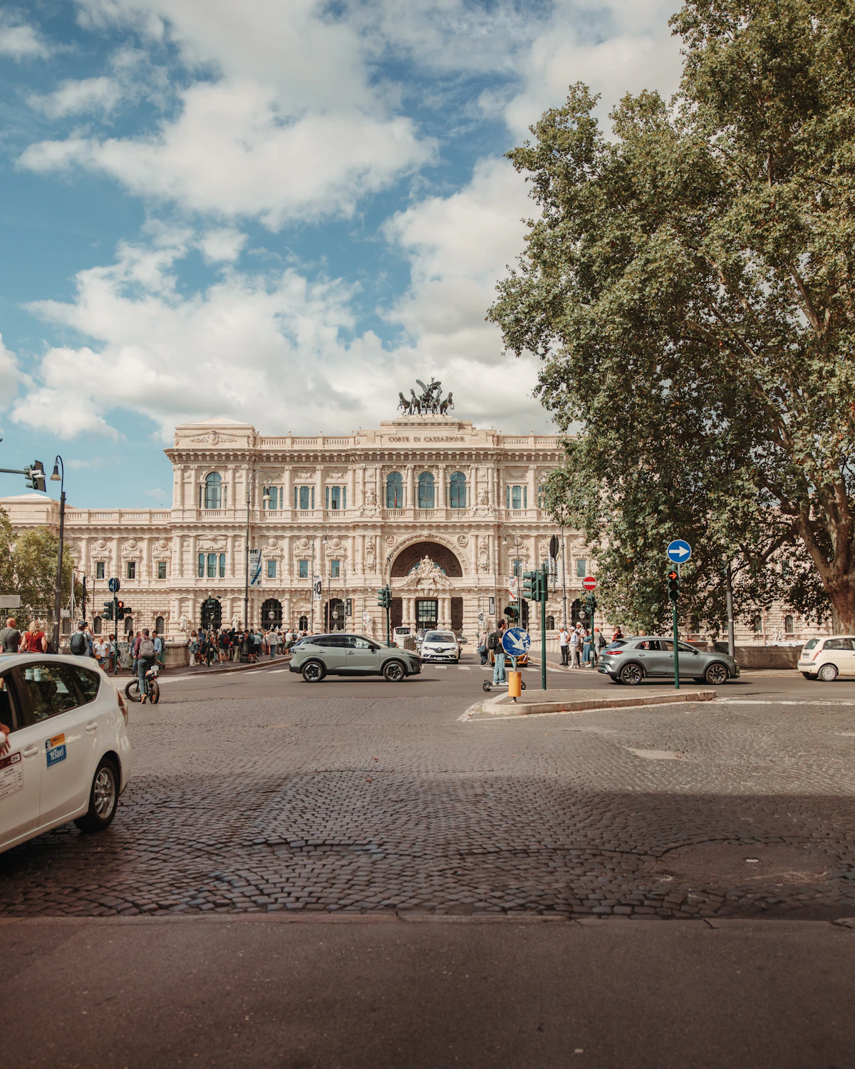 The Palazzo di Giustizia building in Rome, photographed in 2025